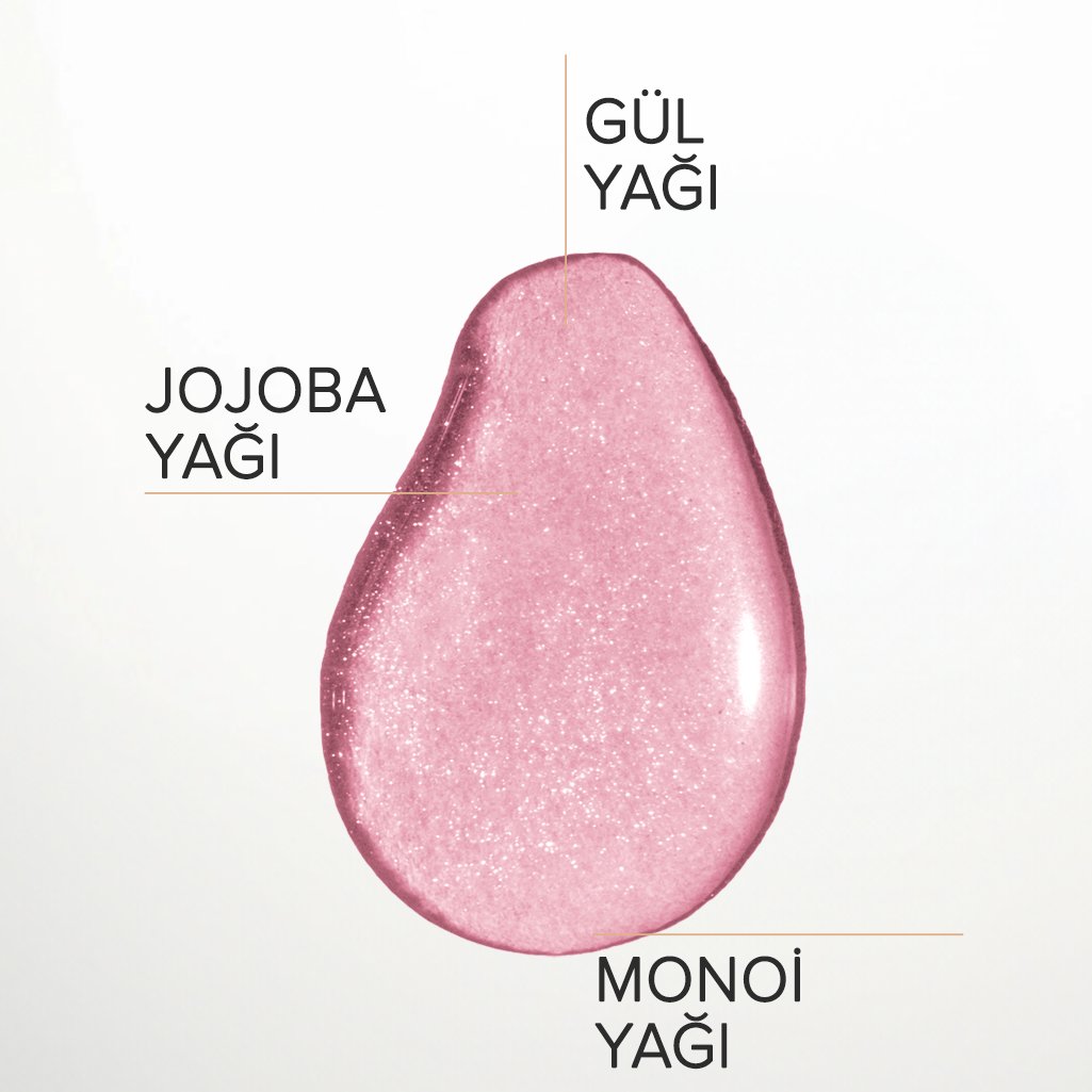 URAW Pink Glow Pembe Işıltılı Yağ | Yüz, Vücut ve Saç İçin Çok Amaçlı Bakım Yağı