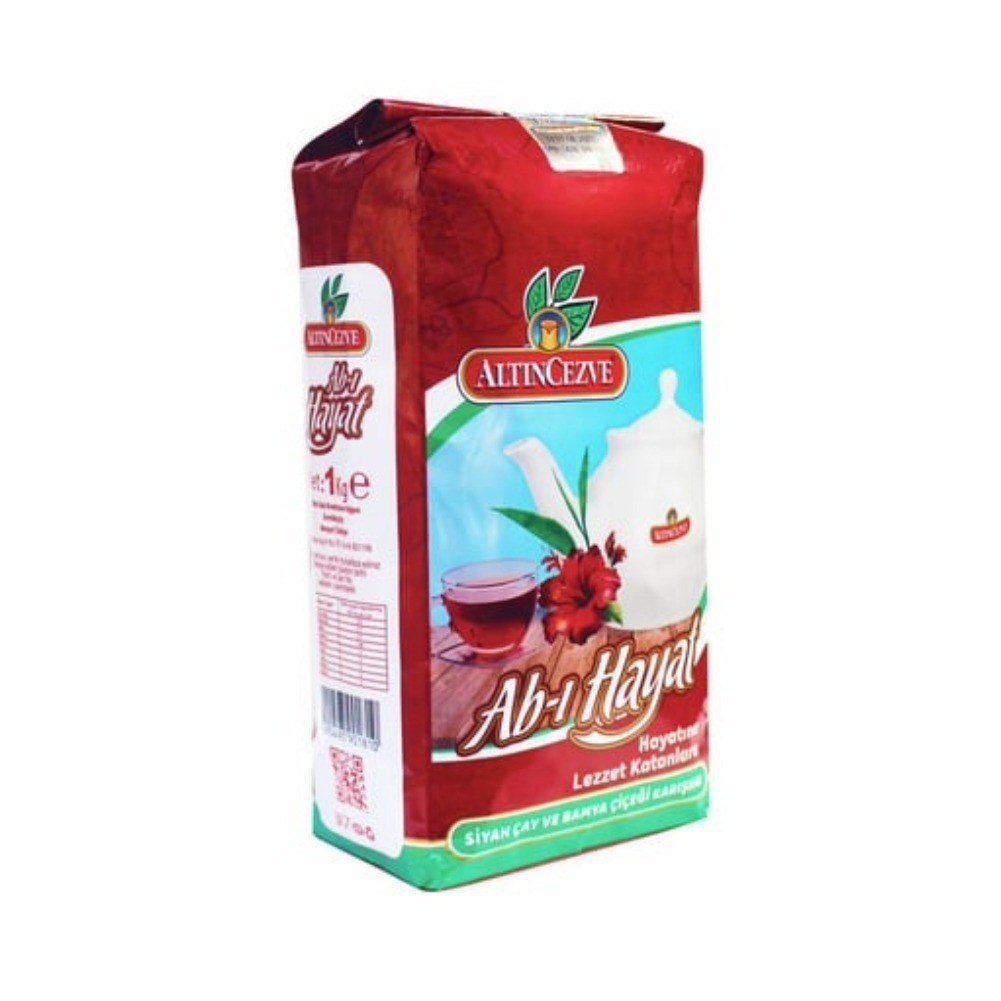 Ab-ı Hayat Bamya Çiçekli Siyah Dökme Çay 1 Kg