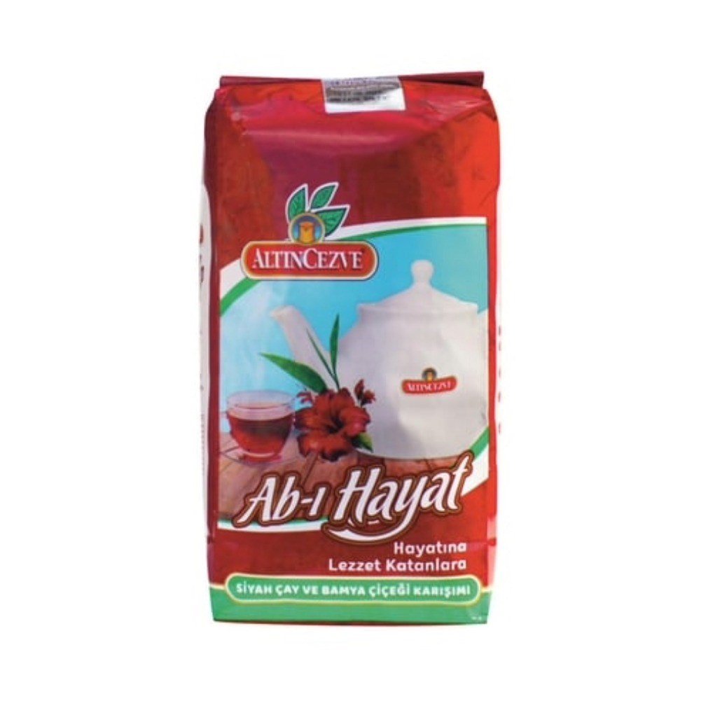Ab-ı Hayat Bamya Çiçekli Siyah Dökme Çay 1 Kg