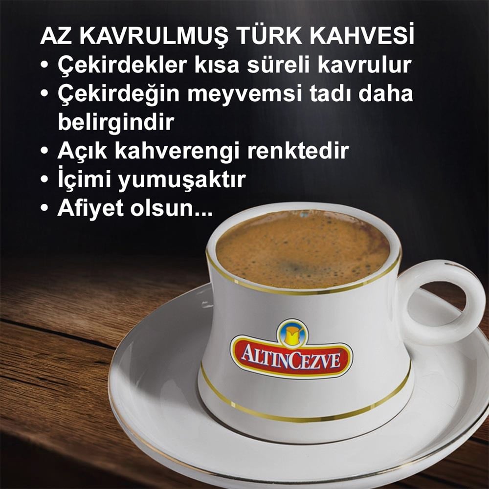 Altıncezve Günlük Taze Çekilmiş Türk Kahvesi Az Kavrulmuş