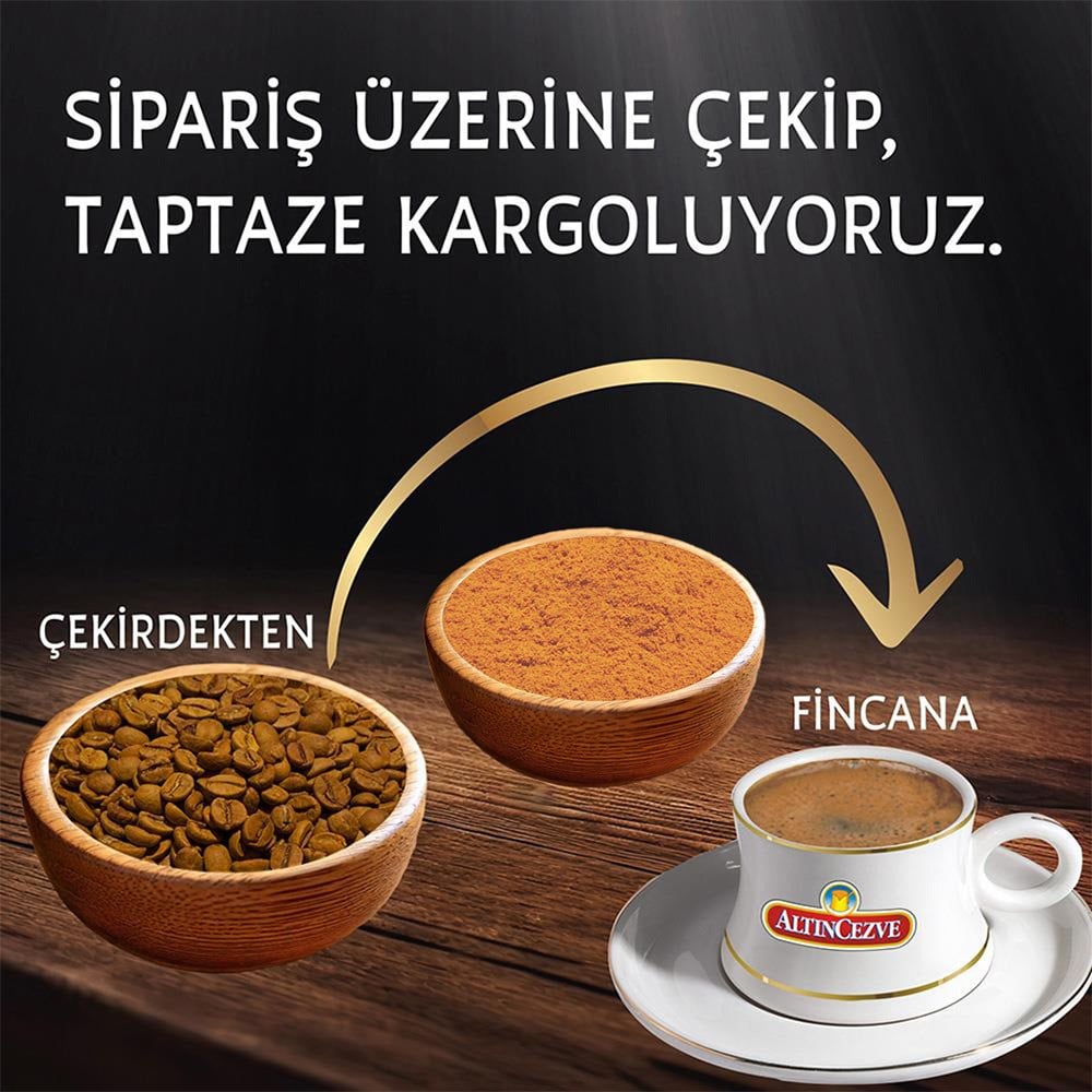Altıncezve Günlük Taze Çekilmiş Türk Kahvesi Az Kavrulmuş