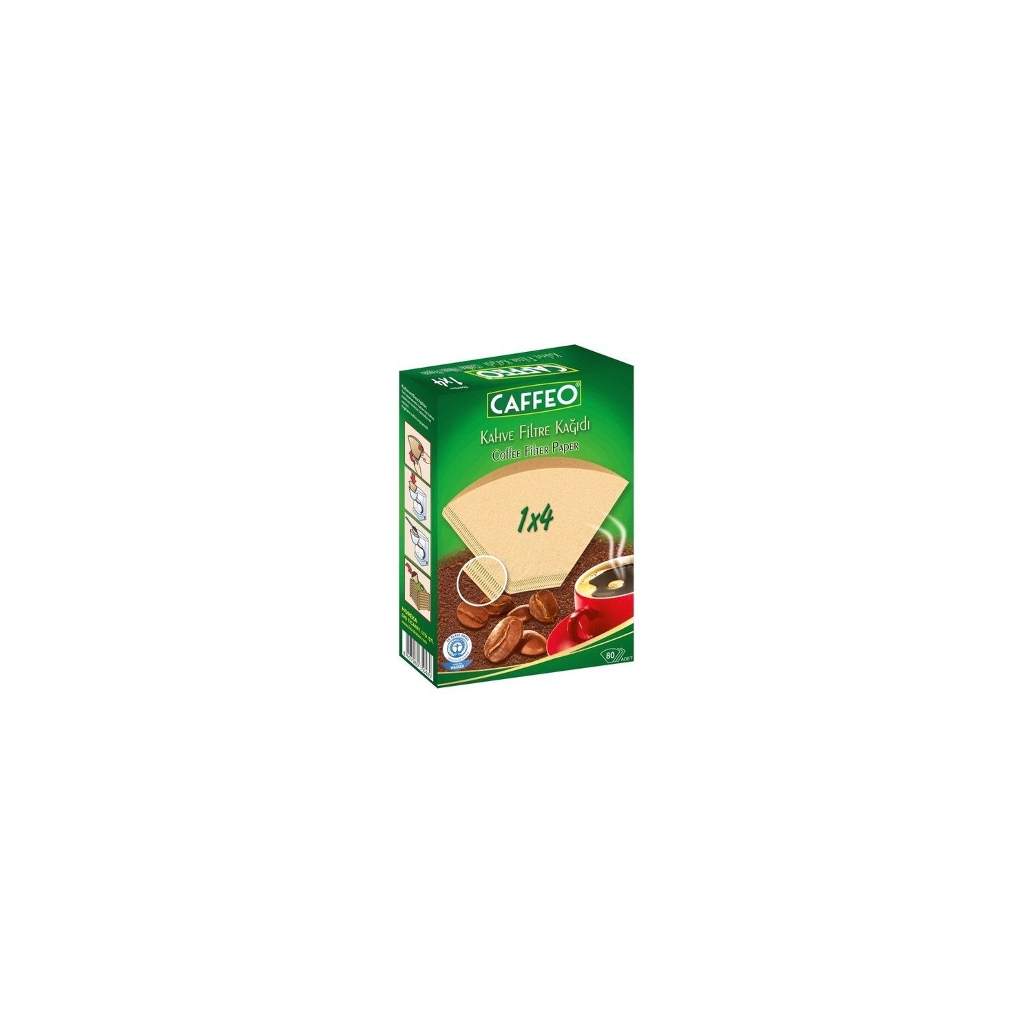 Caffeo Kahve Filtre Kağıdı 1X4 80 Adet