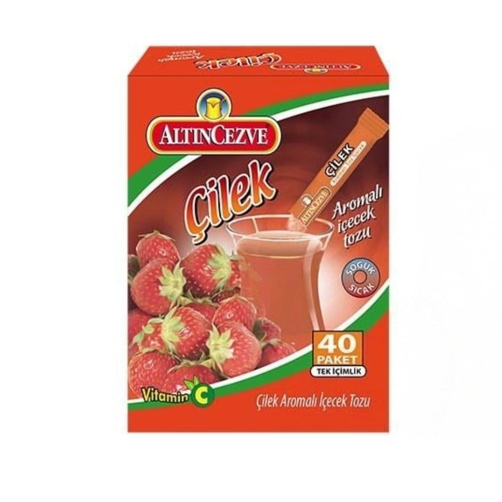Çilek Tek İçimlik İçecek Tozu 40 x 1.5 Gr