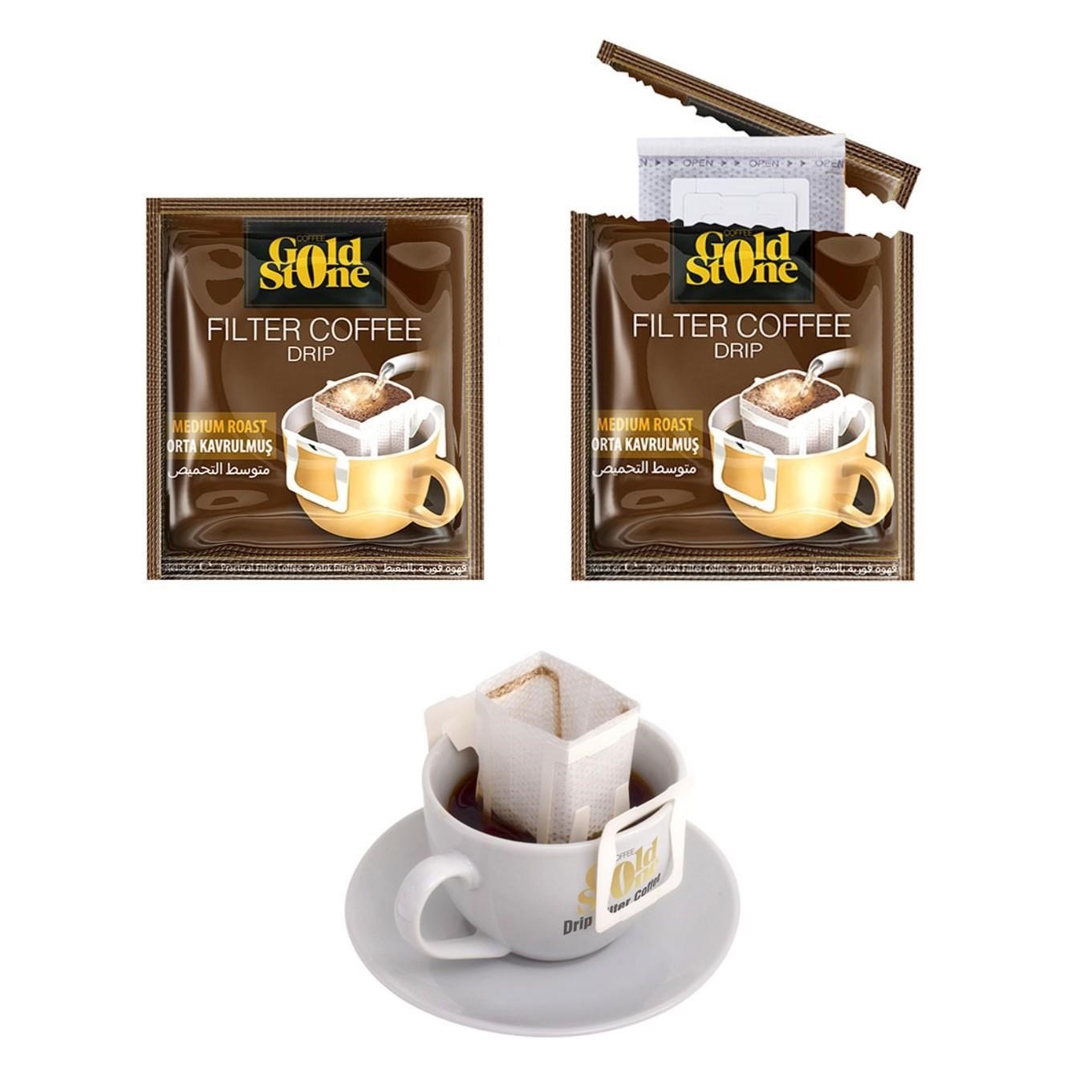 Gold Stone Filtre Kahve - Orta Kavrulmuş 16 x 8 gr