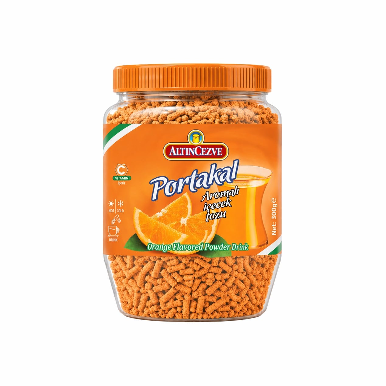 Granül Portakal Aromalı İçecek Tozu 300 G