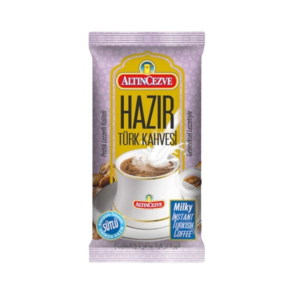 Hazır Türk Kahvesi Sütlü-Şekerli 20' li Paket (20 Adet x 11 Gr)