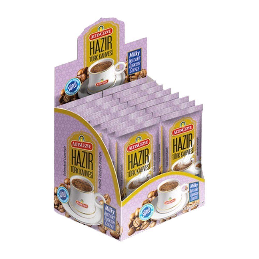 Hazır Türk Kahvesi Sütlü-Şekerli 20' li Paket (20 Adet x 11 Gr)