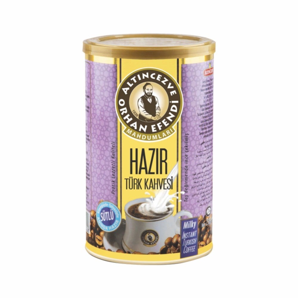 Orhan Efendi Hazır Türk Kahvesi Sütlü Teneke 500 Gr