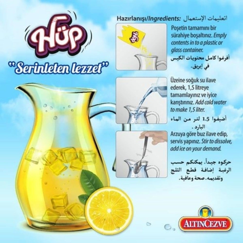 Altıncezve Hüp Limon Aromalı Toz İçecek 20 x 1500 ML