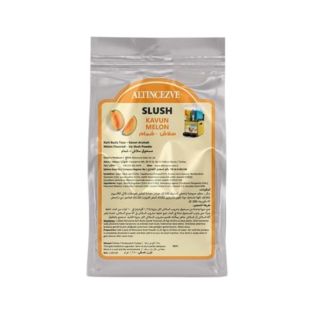 Ice Slush Karlı Buzlu Karlama Tozu | Kavun 1.250 Gr - 10 L