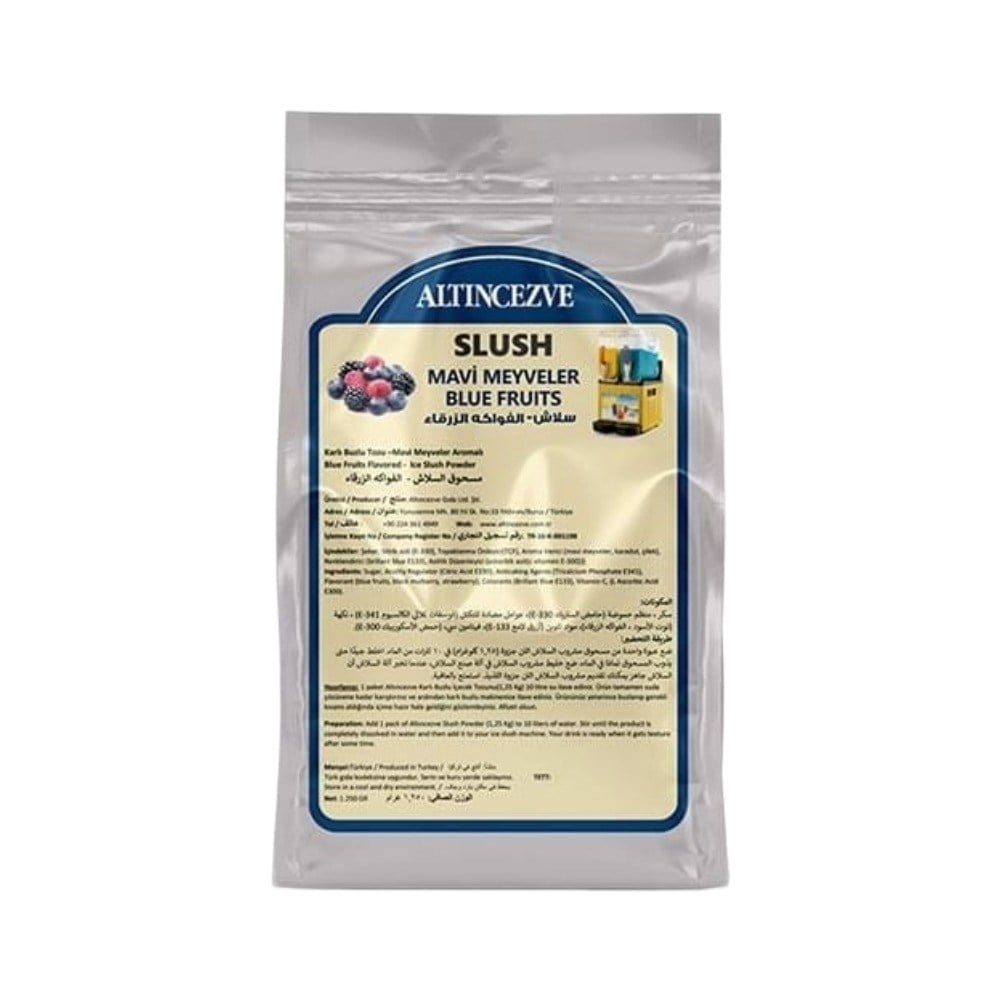 Ice Slush Karlı Buzlu Karlama Tozu | Mavi Meyveler 1.250 Gr - 10 L