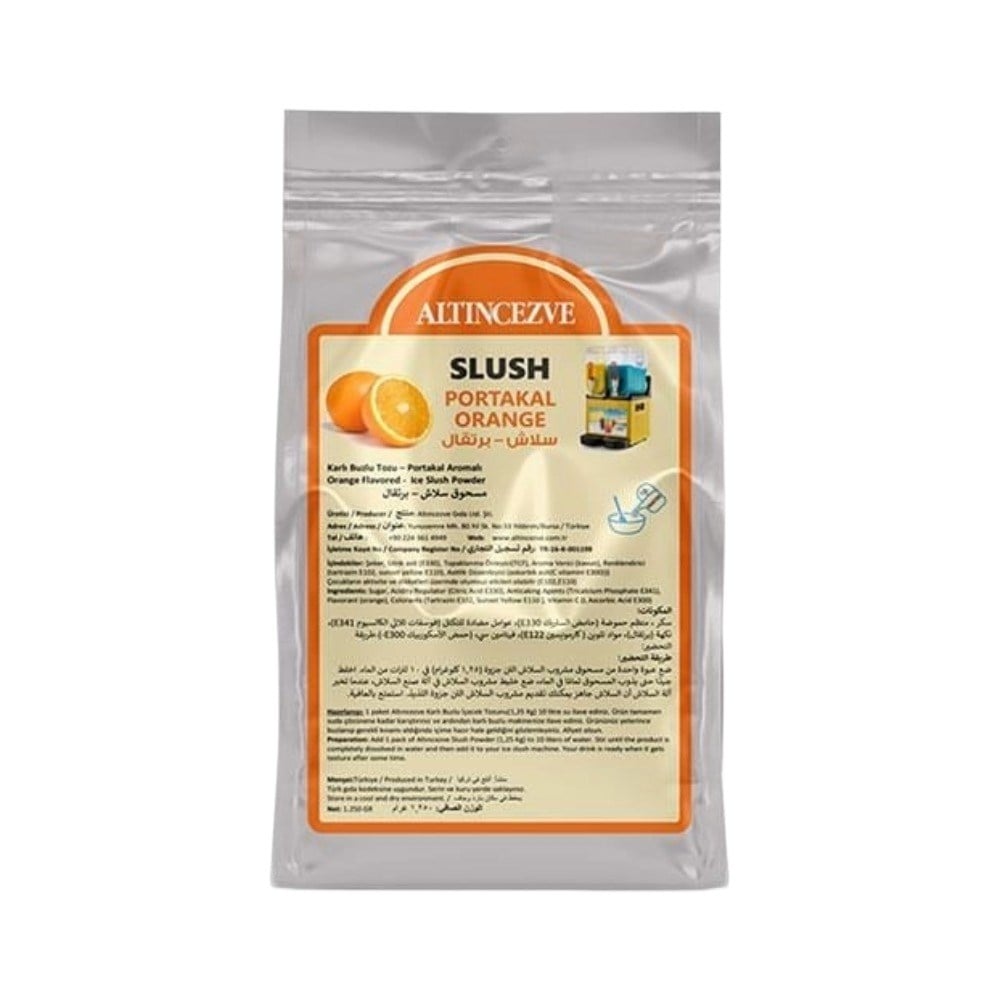 Ice Slush Karlı Buzlu Karlama Tozu | Portakal 1.250 Gr - 10 L