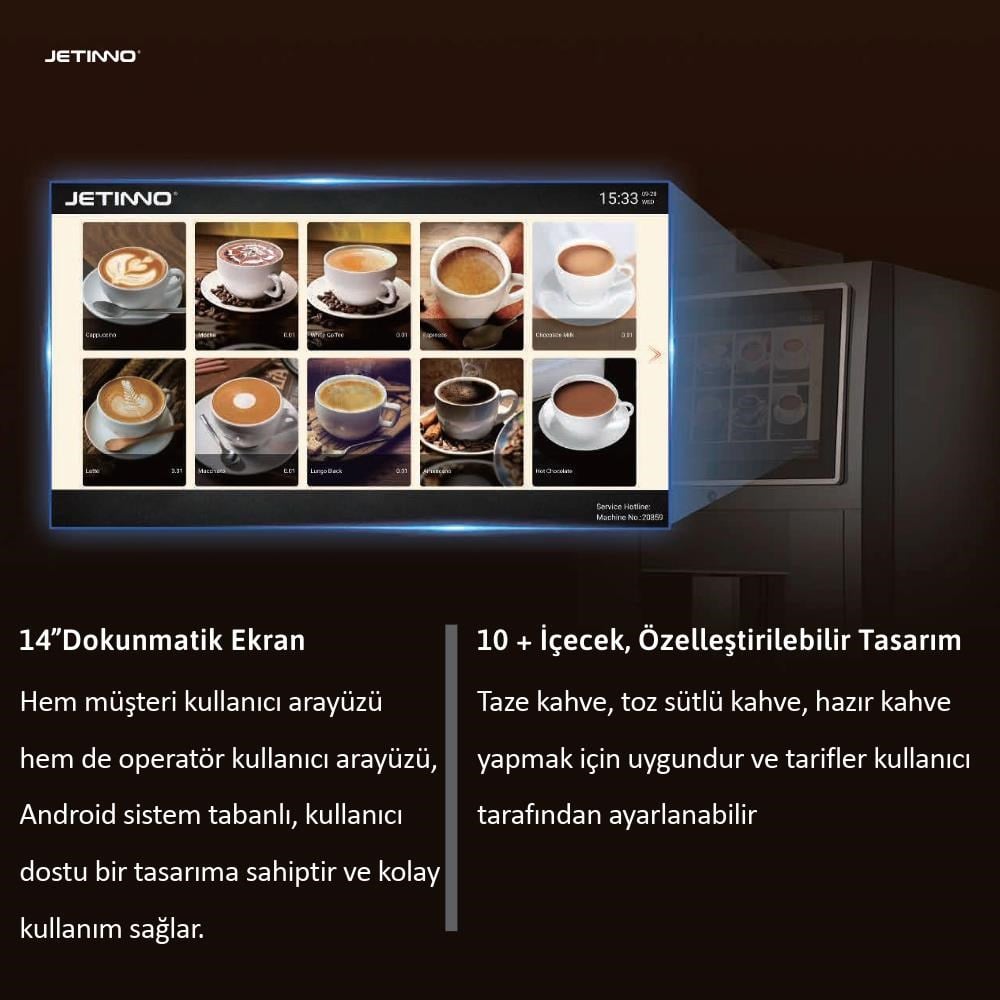 Jetinno Tam Otomatik Kahve Makinesi JL24