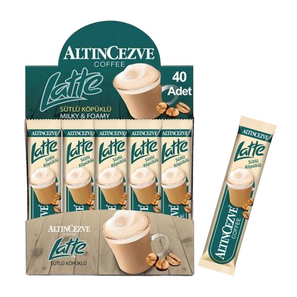 Latte Sütlü Köpüklü 40′ lı Paket (Tek İçimlik) 16 Gr x 40 Adet