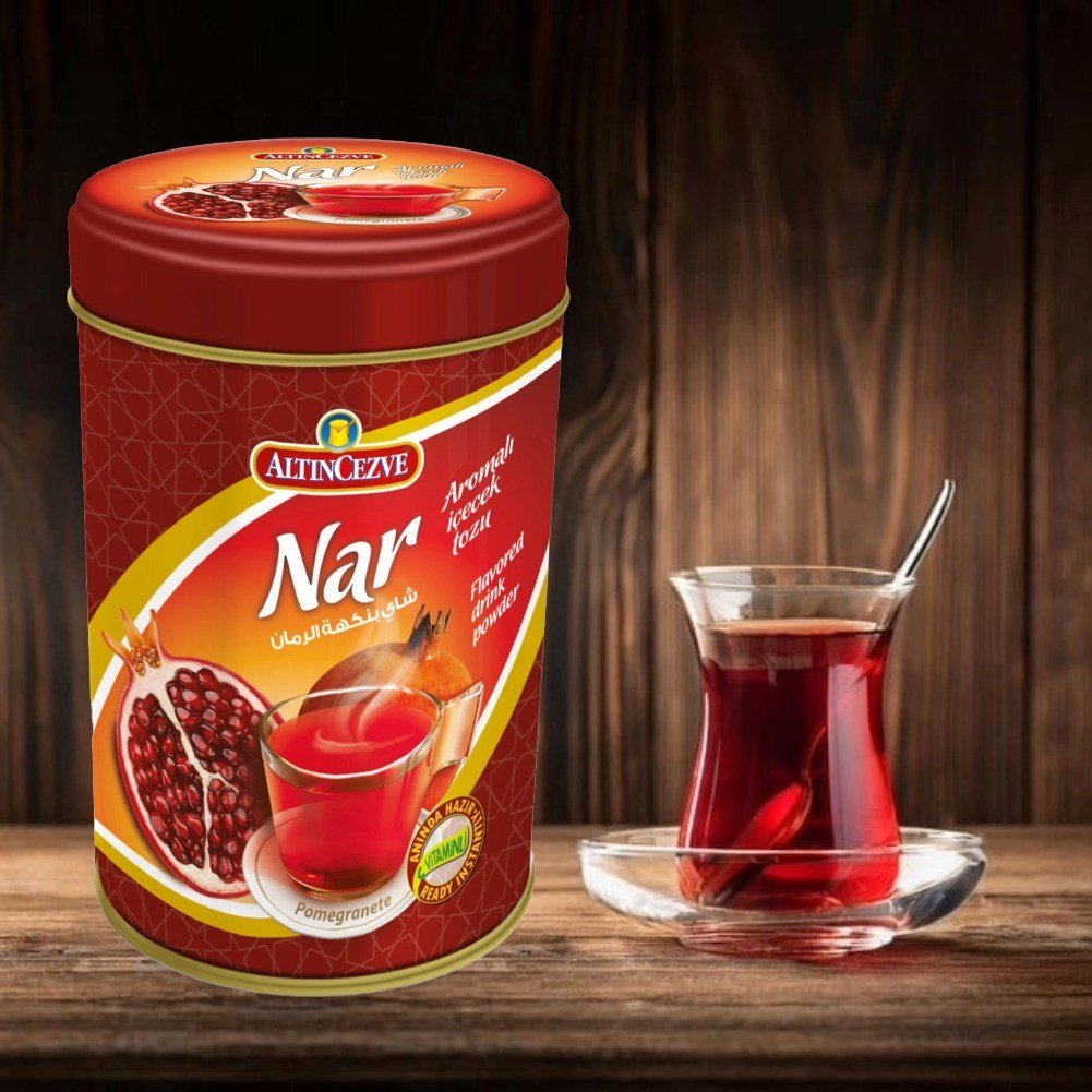 Nar Aromalı İçecek Tozu Teneke 250 Gr