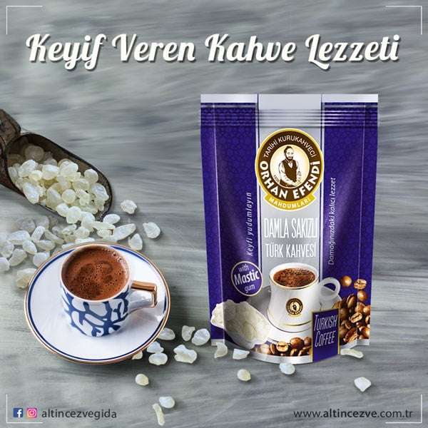 Orhan Efendi Damla Sakızlı Türk Kahvesi 100 G