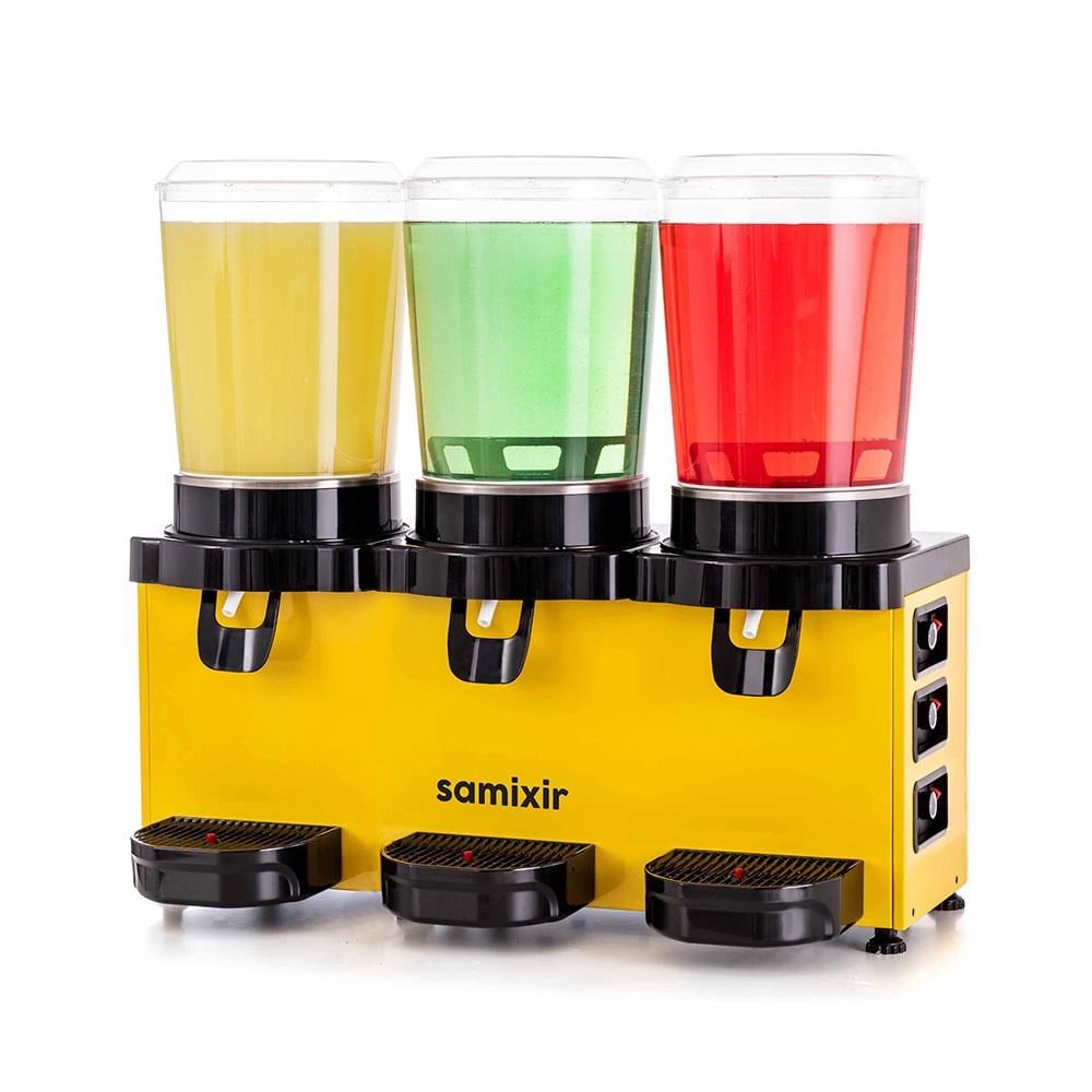 Samixir Panoramik 10 Triple (3’lü) Soğuk İçecek Dispenseri – 10+10 +10  lt