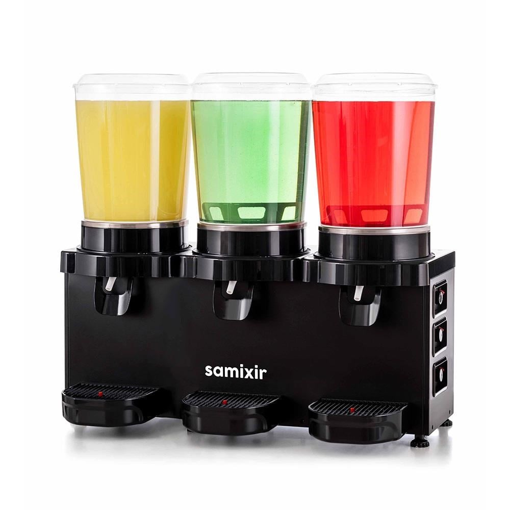 Samixir Panoramik 10 Triple (3’lü) Soğuk İçecek Dispenseri – 10+10 +10  lt