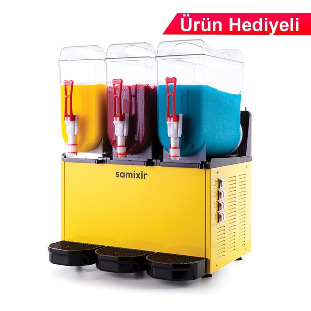 Samixir Triple Slush Buzlaş Dispenseri 12+12+12