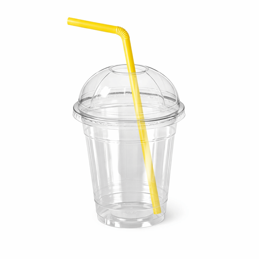 Slush  Buzlaş Milkshake Bardak  Pipet  Kapak 100′ lü Set