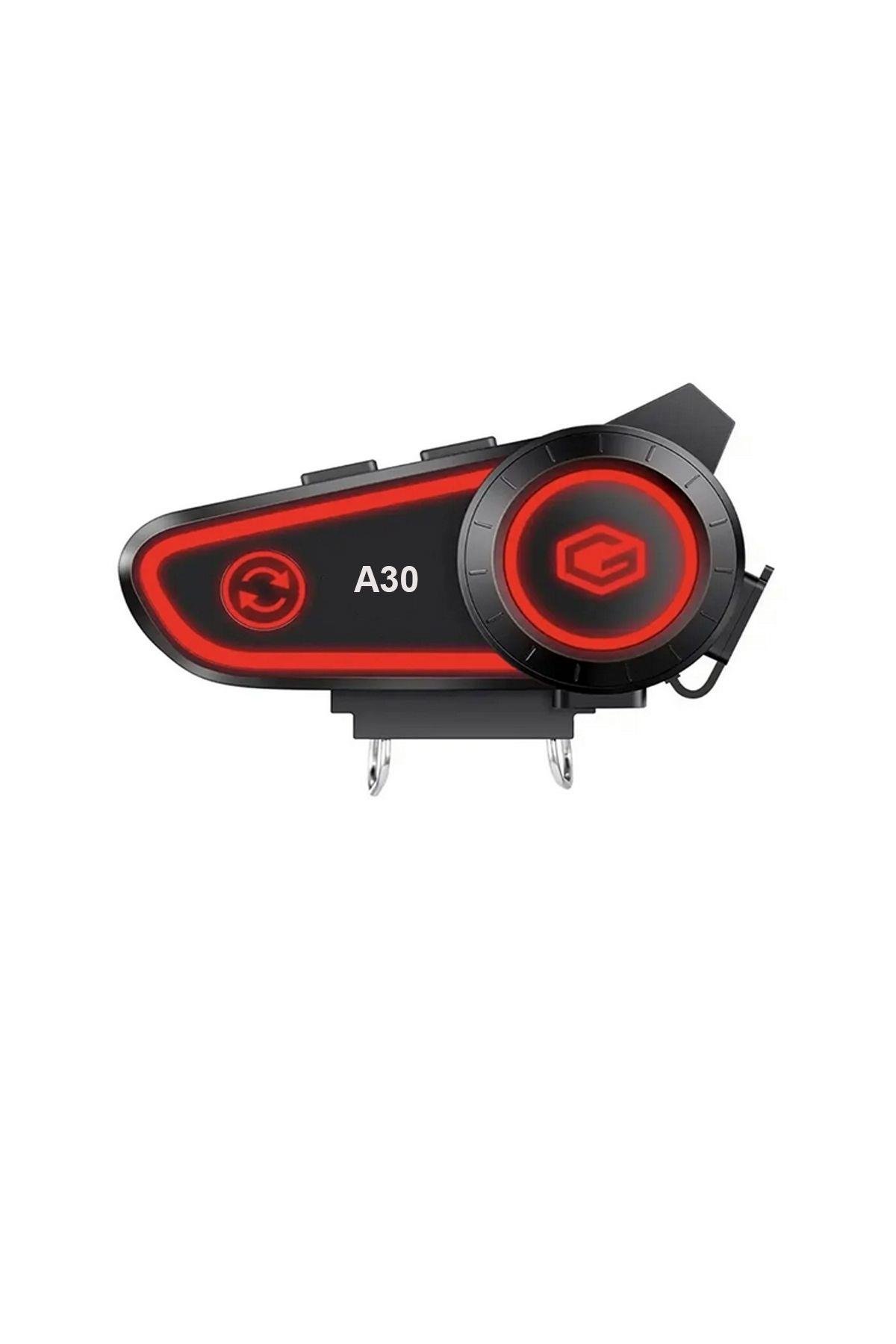 A30 Bluetooth 5.2 Stereo Bluetooth interkom kulaklık Motosiklet-Bisiklet Kask montaj