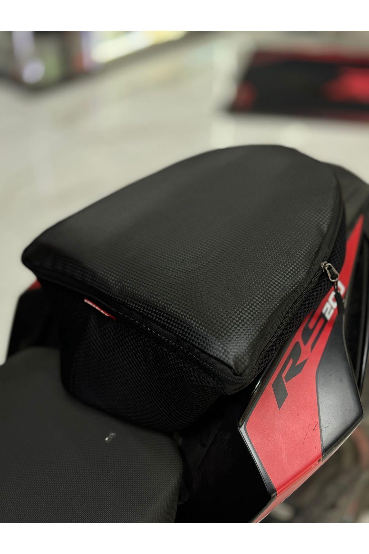 Bajaj Dominar 250 Arka Çanta Arka Artçı Koltuk Çantası (Kask Sığabilir)