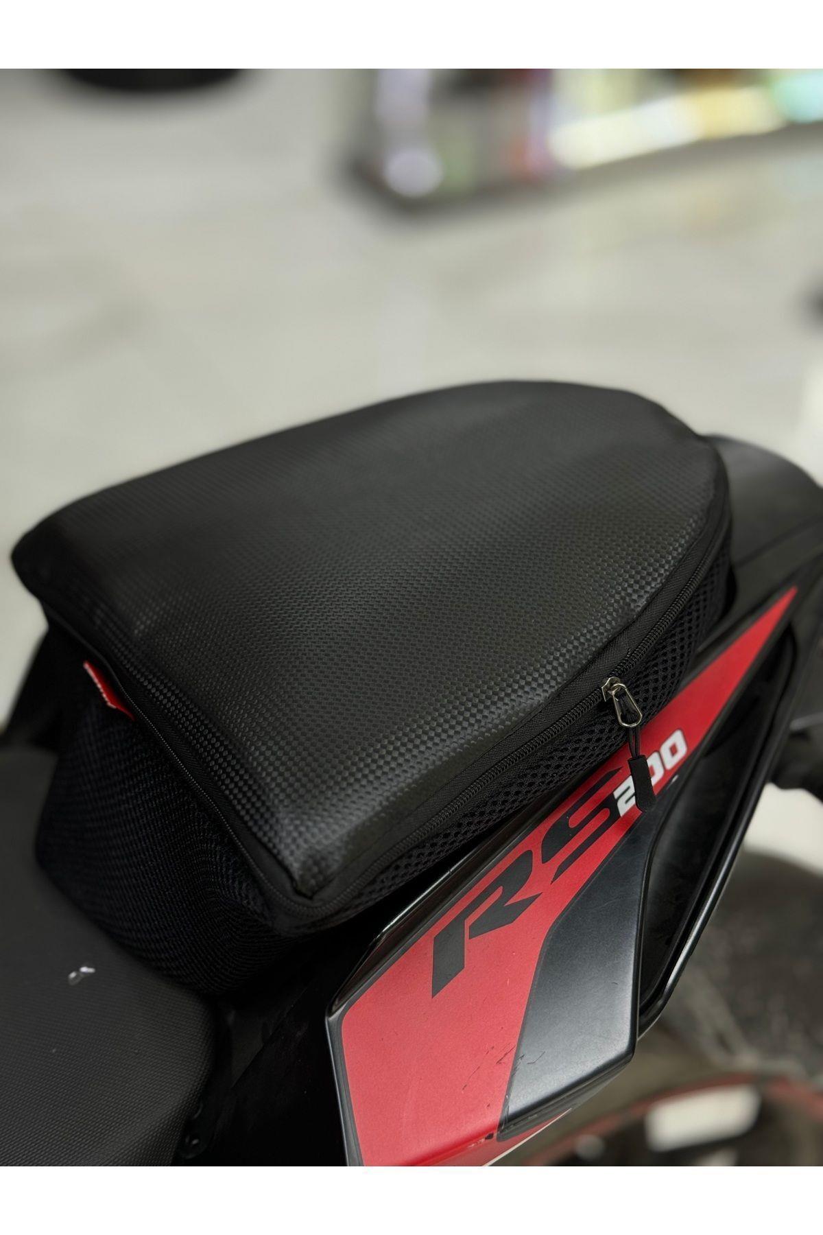 Bajaj Dominar 250 Arka Çanta Arka Artçı Koltuk Çantası (Kask Sığabilir)