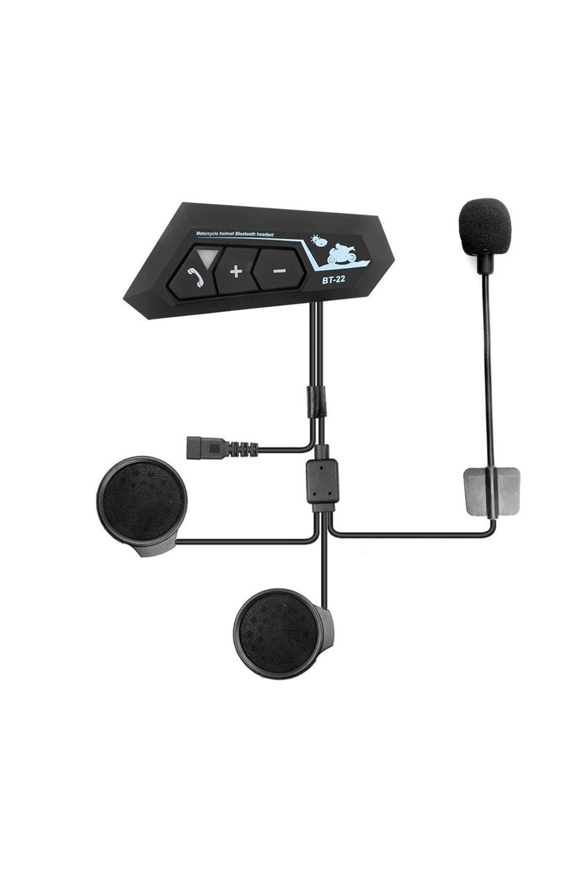 Bt22 Intercom Interkom Konuşma Ve Dinleme Özellikli Su Geçirmez Yüksek Kalite Earphone