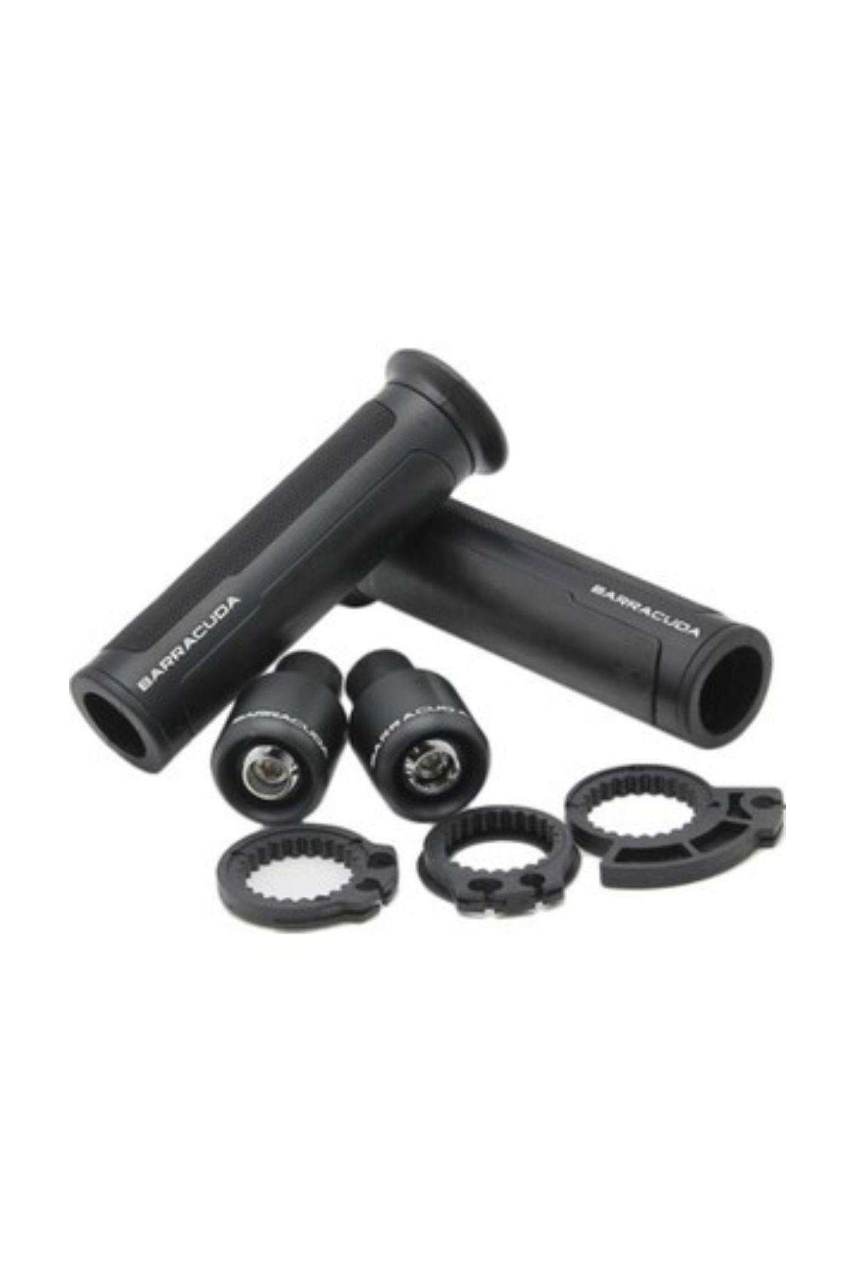 Cf 250 SR Uyumlu Siyah Barracuda Elcik Ve Gidon Topuzu Takım Seti Siyah