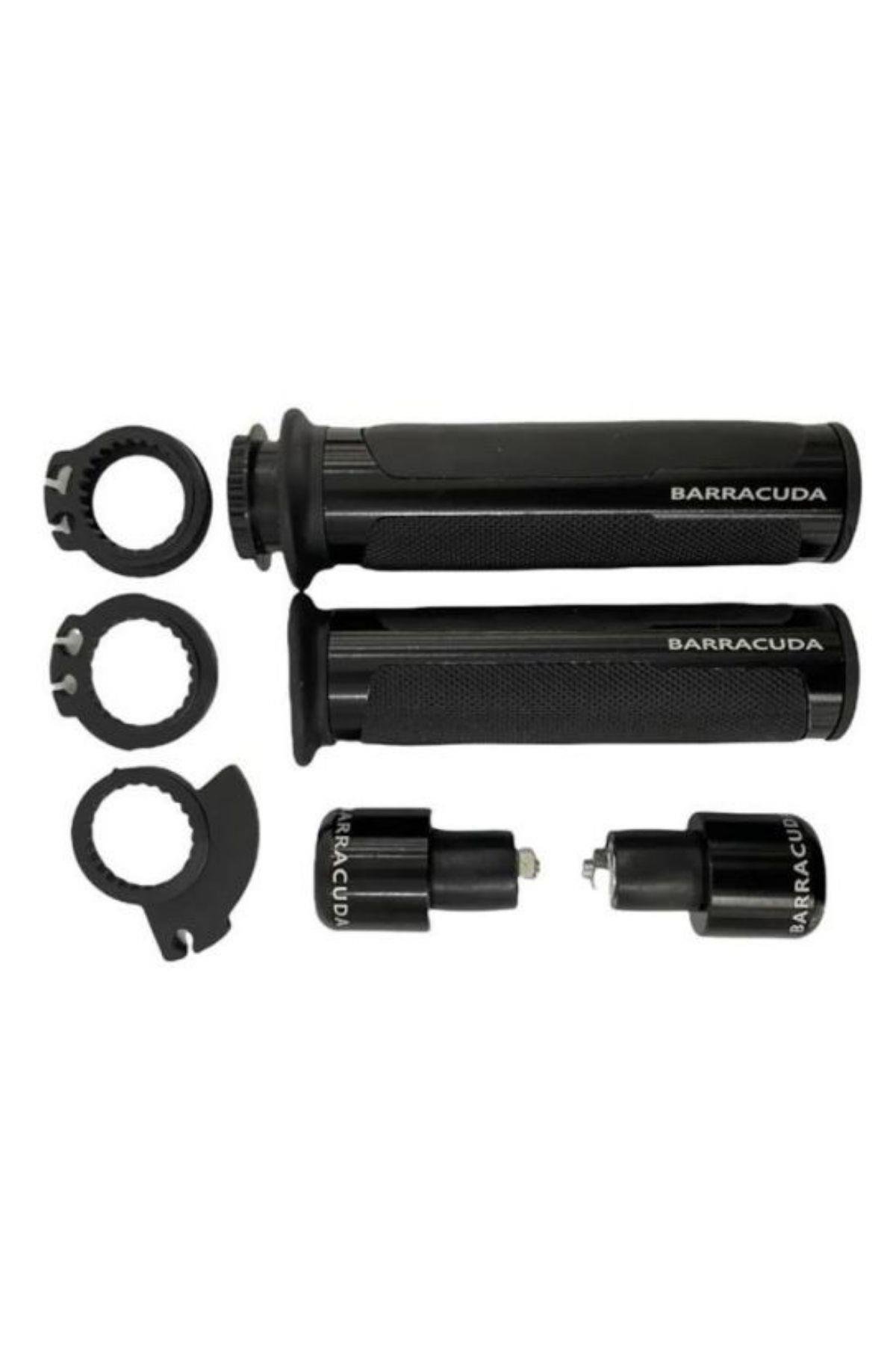 Cf 250 SR Uyumlu Siyah Barracuda Elcik Ve Gidon Topuzu Takım Seti Siyah