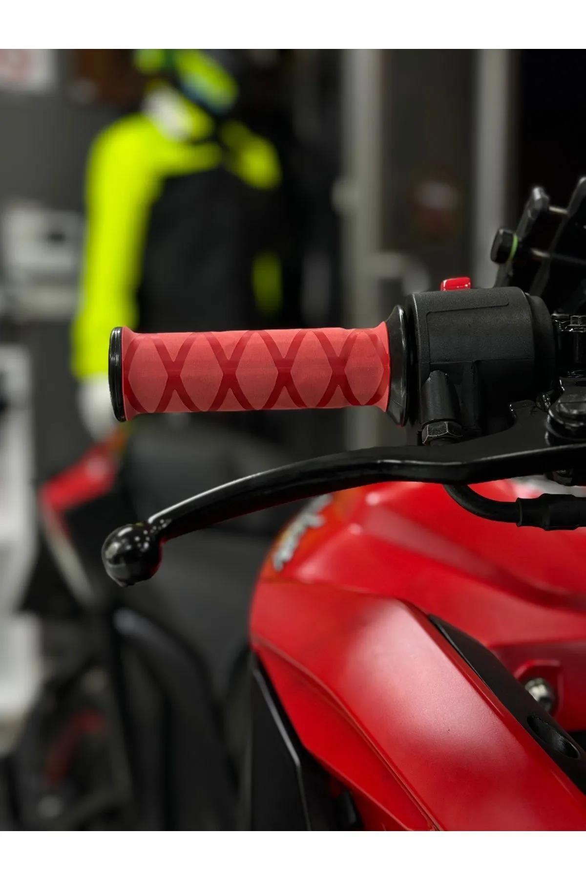 Cf Moto 250 NK Kırmızı Kauçuk Gidon Sarmalı Elcik Kılıfı Elcik Koruma Kılıfı