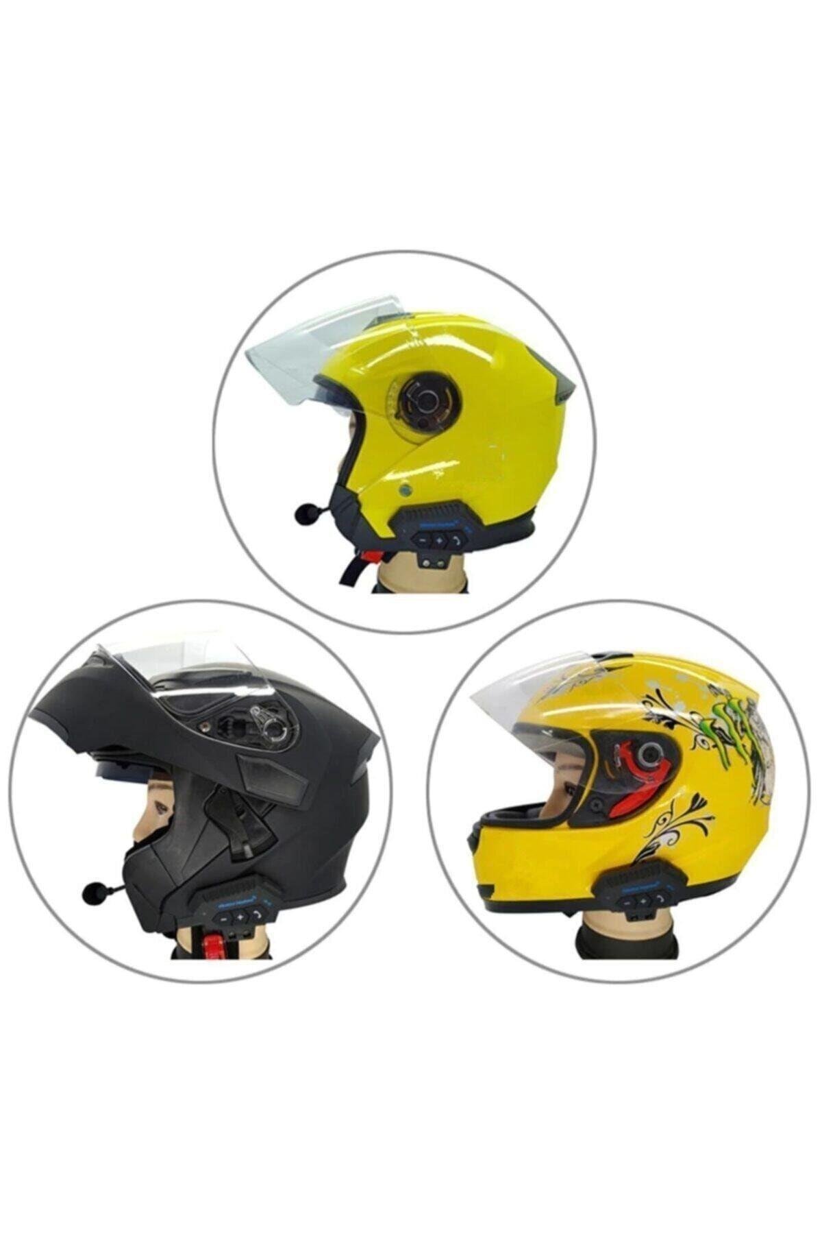 Earphone Bt12 Bluetooth Motosiklet Kask Kulaklığı Motorcu Kulaklığı