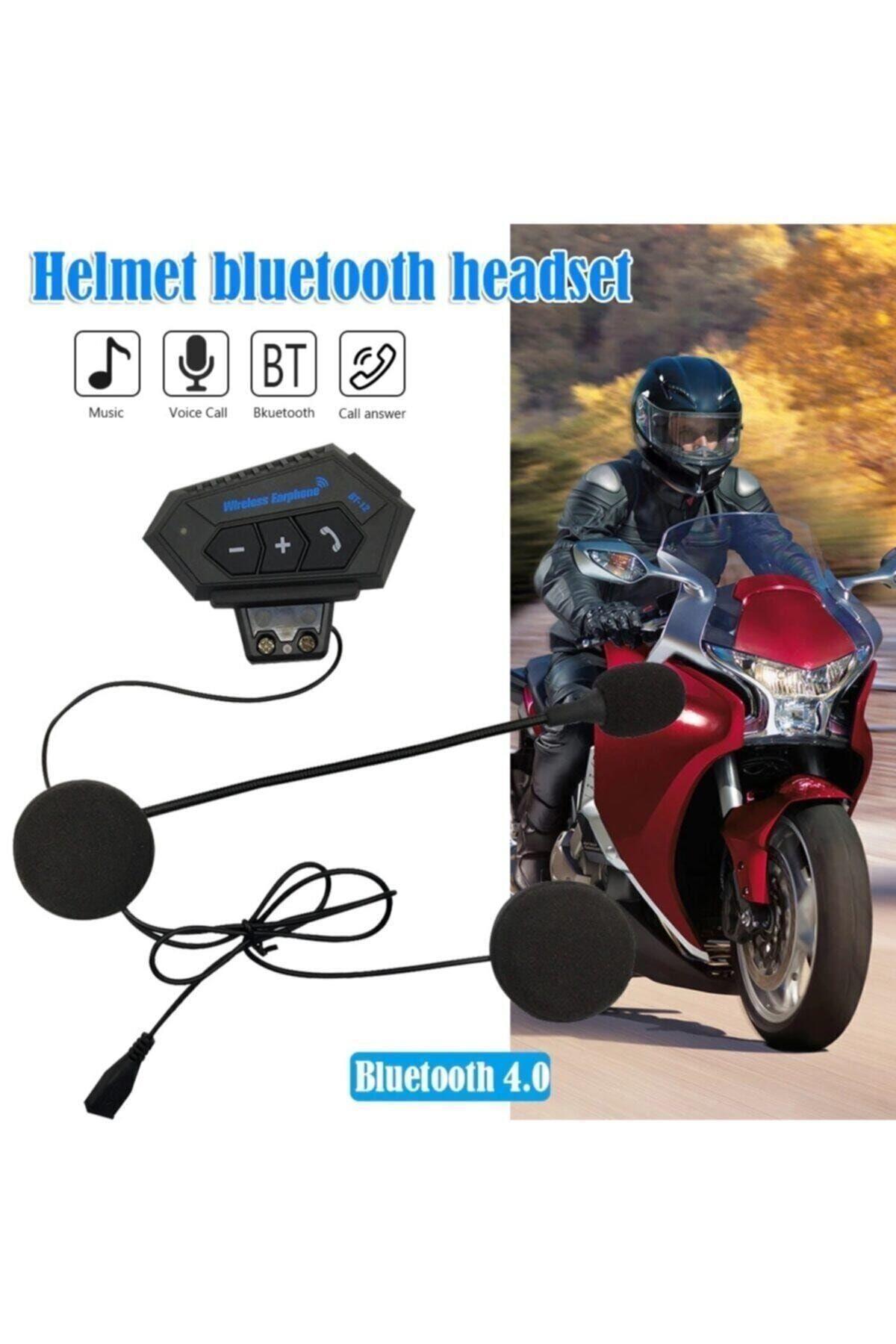 Earphone Bt12 Bluetooth Motosiklet Kask Kulaklığı Motorcu Kulaklığı