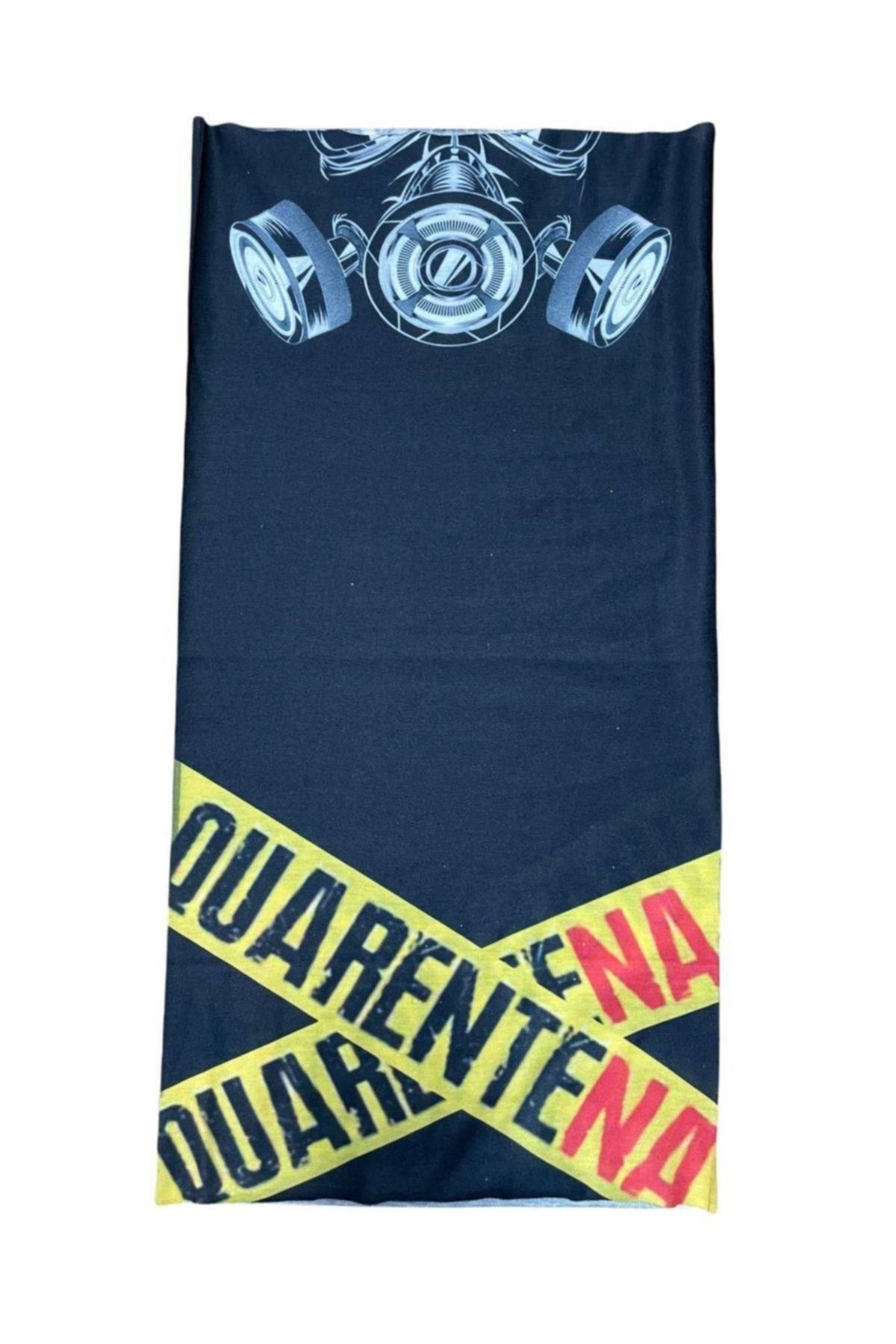 Gaz Maskesi Desenli Dikişsiz Dijital Baskı Baf Buff Bandana Boyunluk