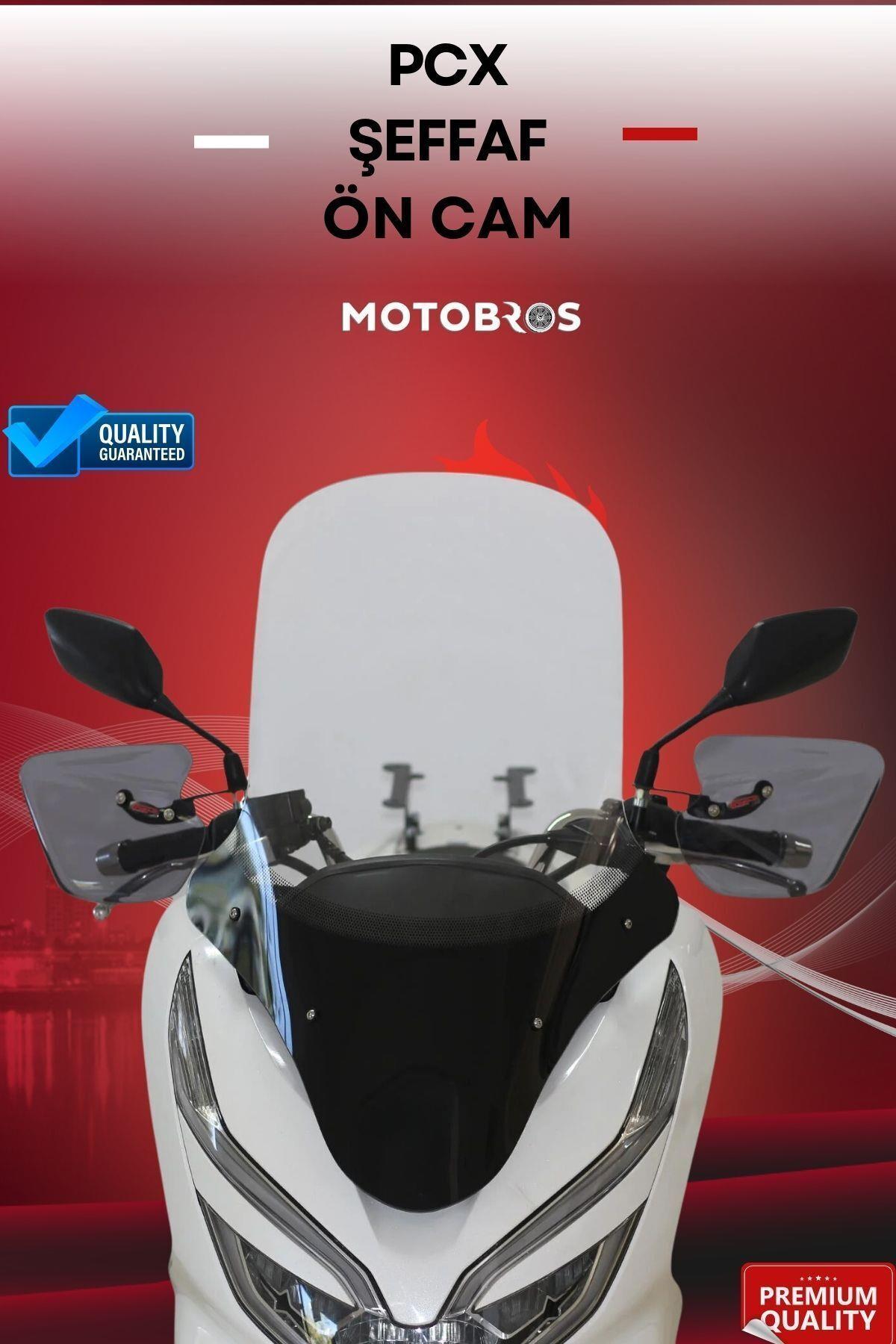 Honda PCX 2021-2024 Uyumlu Ön Cam Şeffaf