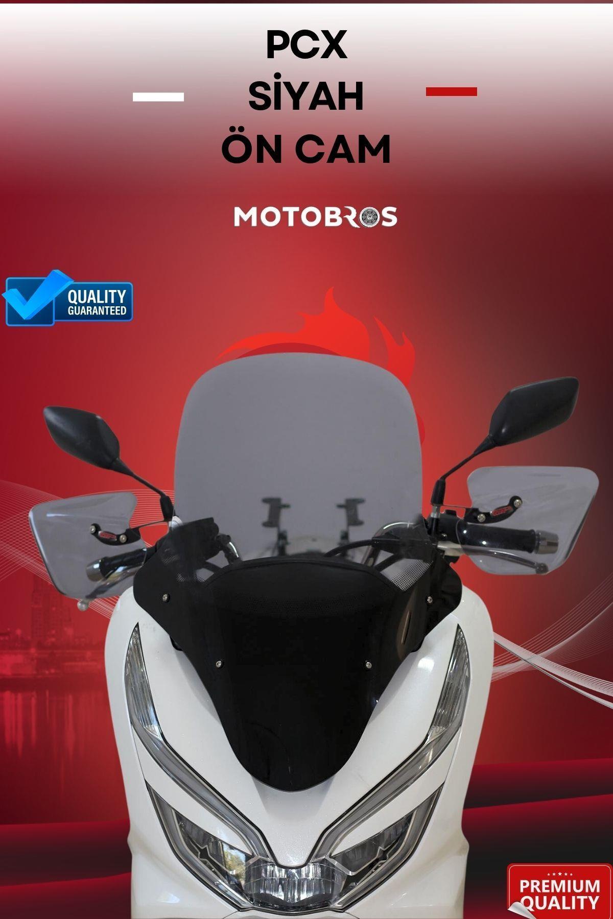 Honda PCX 2021-2024 Uyumlu Ön Cam Siyah
