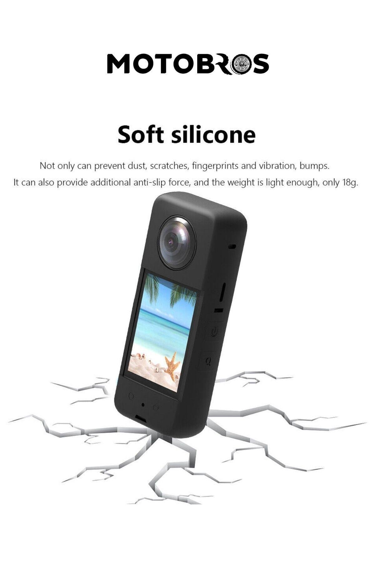 İnsta 360 Koruma Kılıfı Insta 360 Silicone Case X3 Uyumlu Case Guard