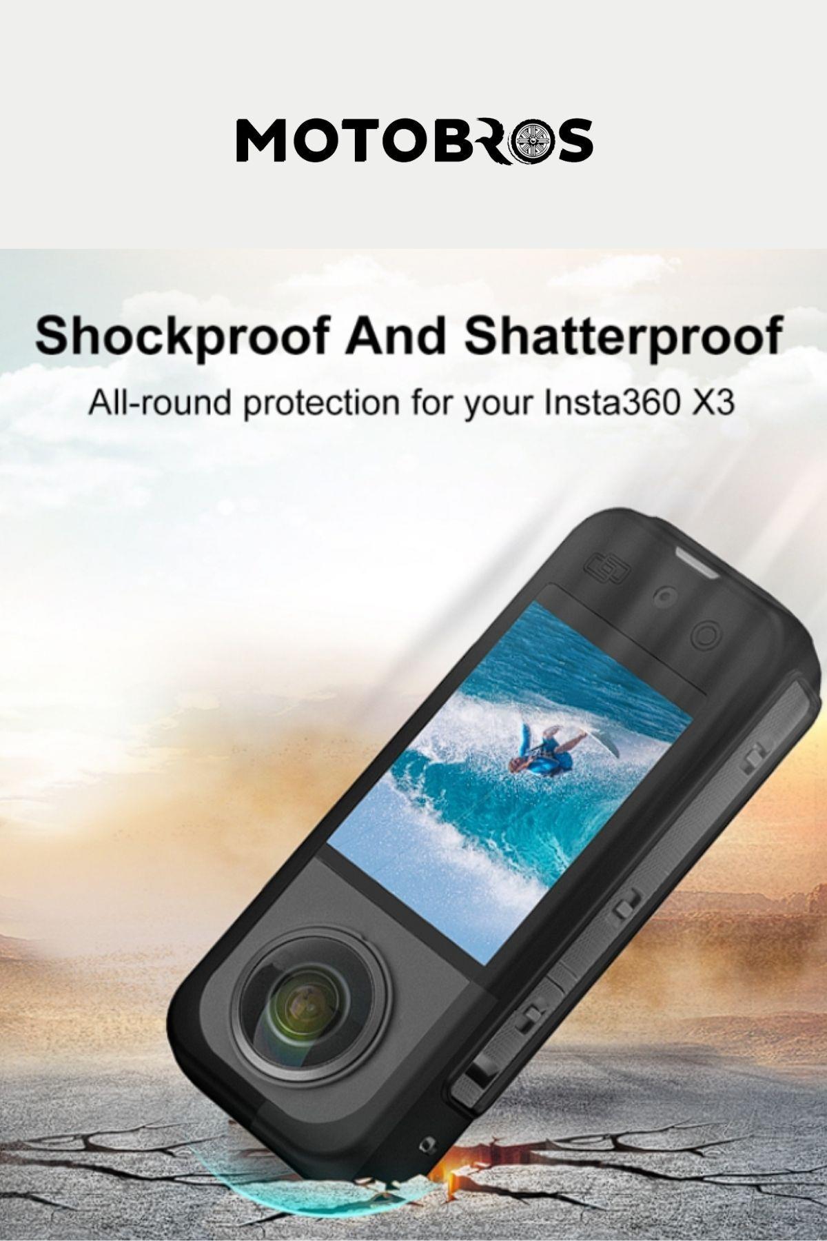 İnsta 360 Koruma Kılıfı Insta 360 Silicone Case X3 Uyumlu Case Guard