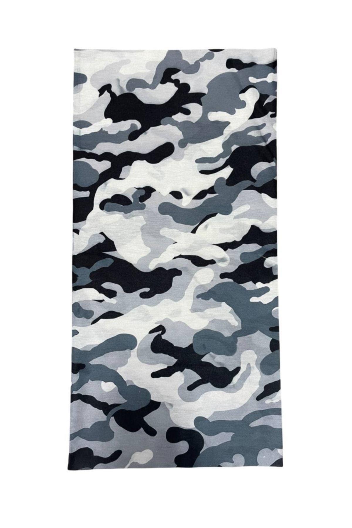 Kamuflaj Desenli Dikişsiz Dijital Baskı Baf Buff Bandana Boyunluk