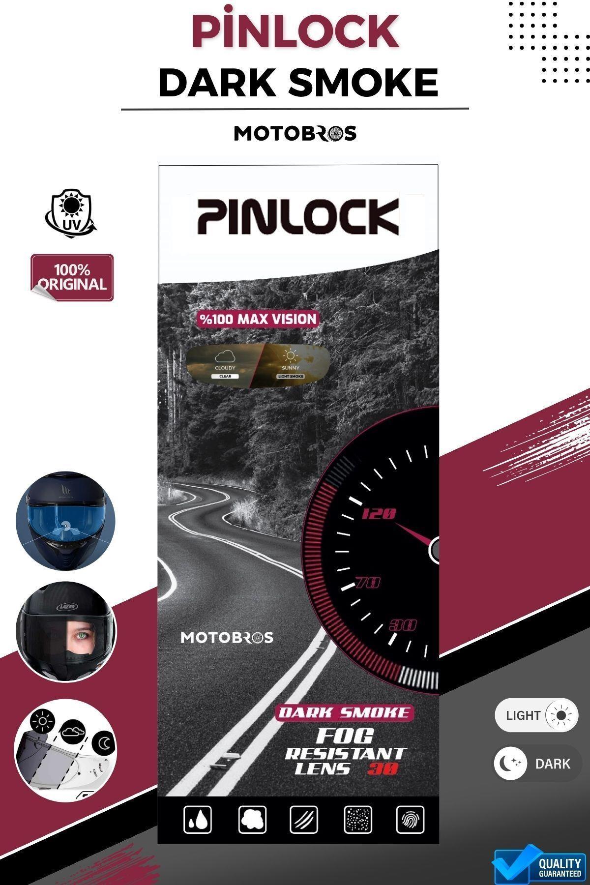 Kask Buğu Önleyici Siyah UV Korumalı Pinlock