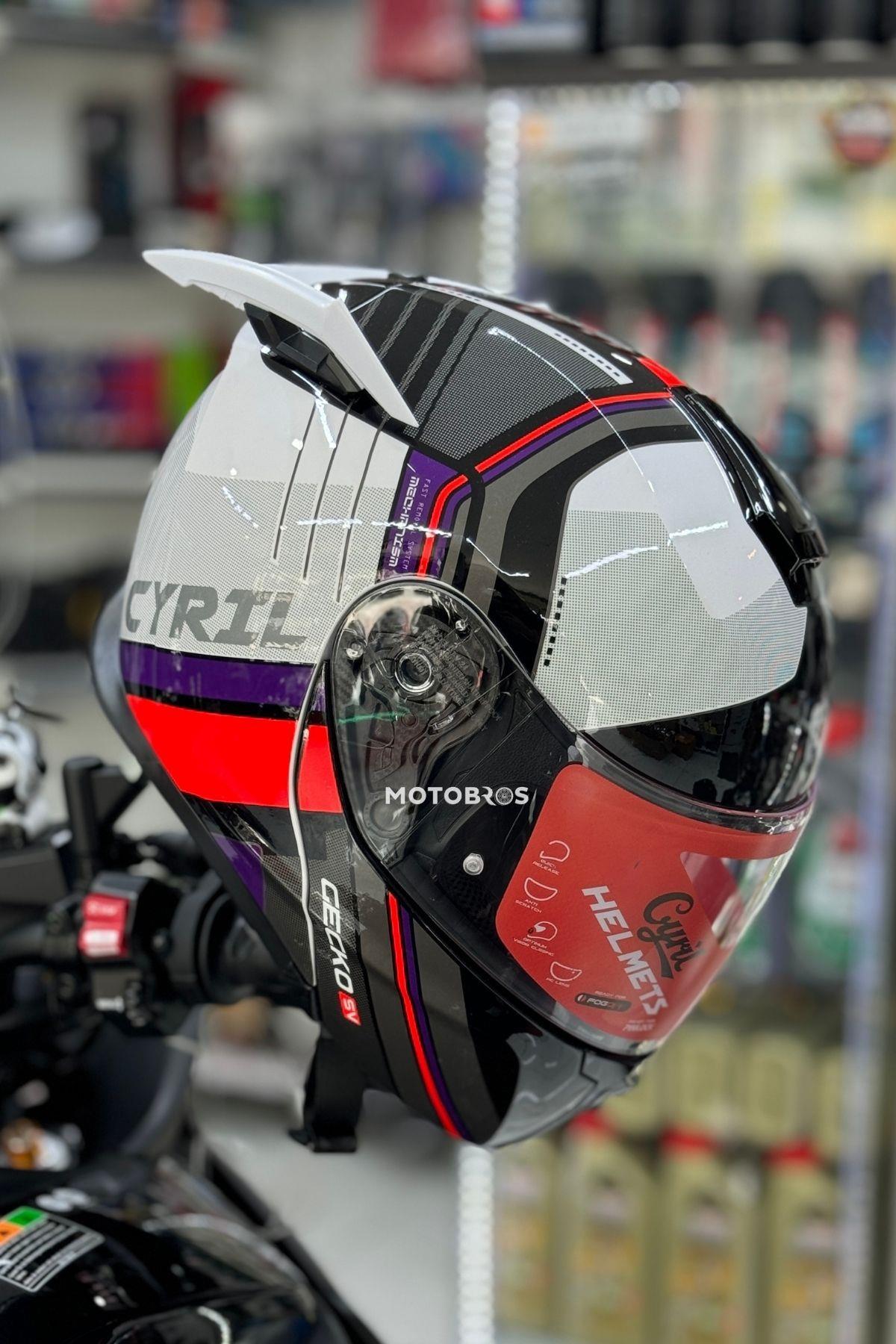 Kask Spoiler Aerodinamik Spoiler Universal Beyaz 2 Adet