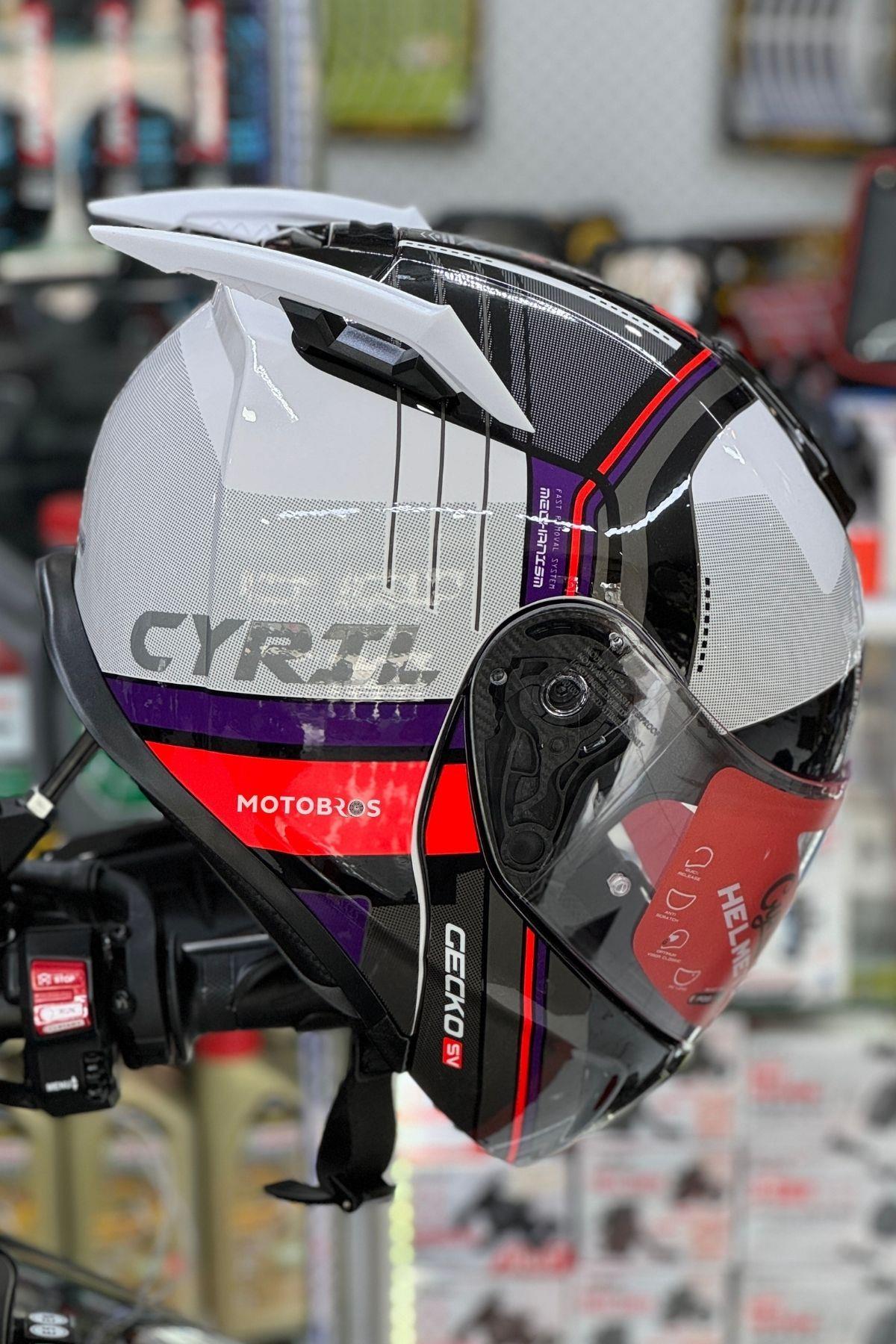 Kask Spoiler Aerodinamik Spoiler Universal Beyaz 2 Adet