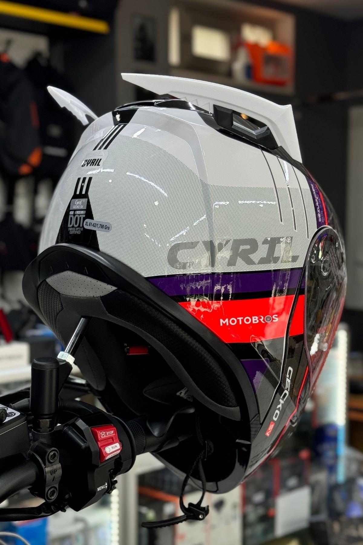 Kask Spoiler Aerodinamik Spoiler Universal Beyaz 2 Adet