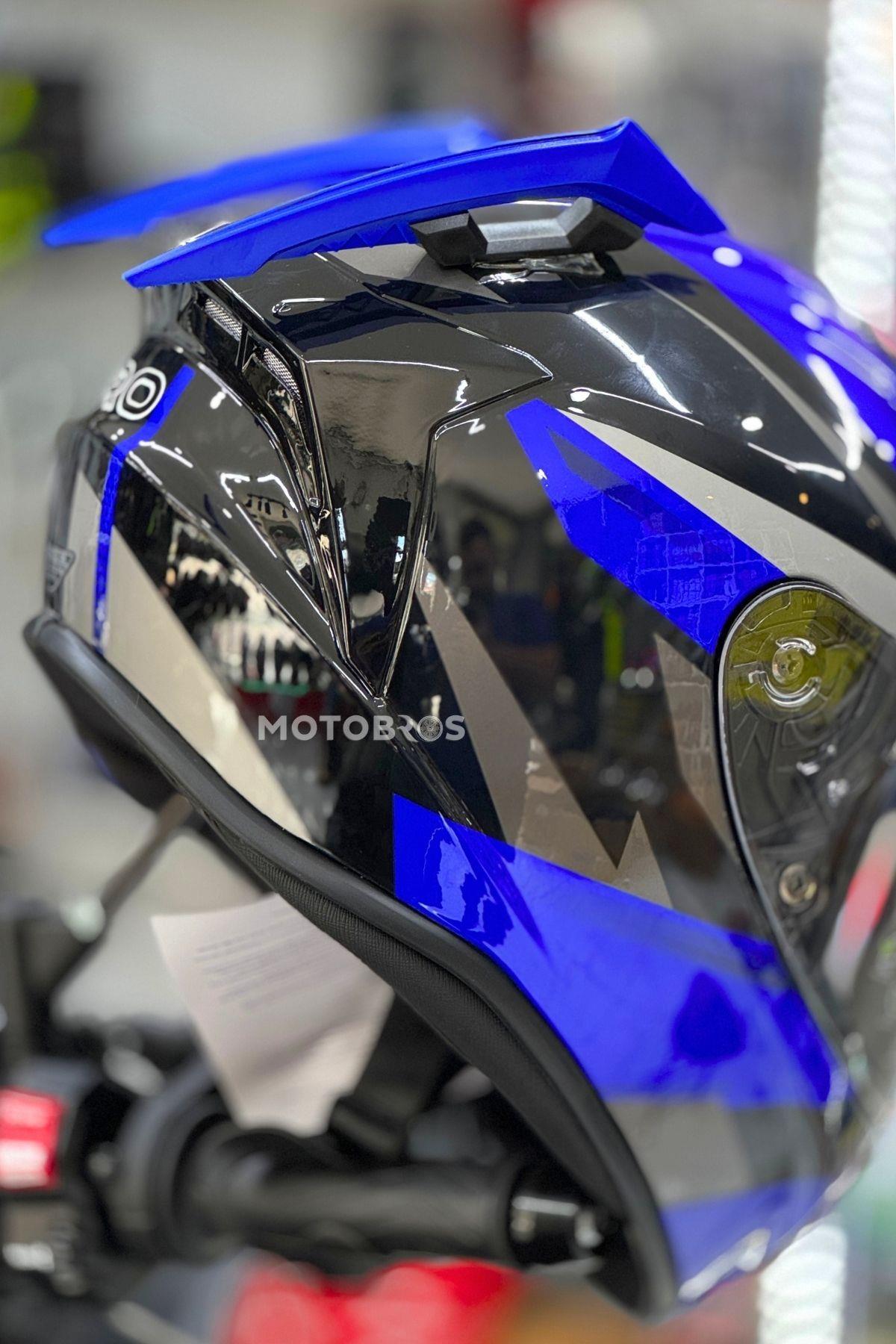 Kask Spoiler Aerodinamik Spoiler Universal Mavi 2 Adet