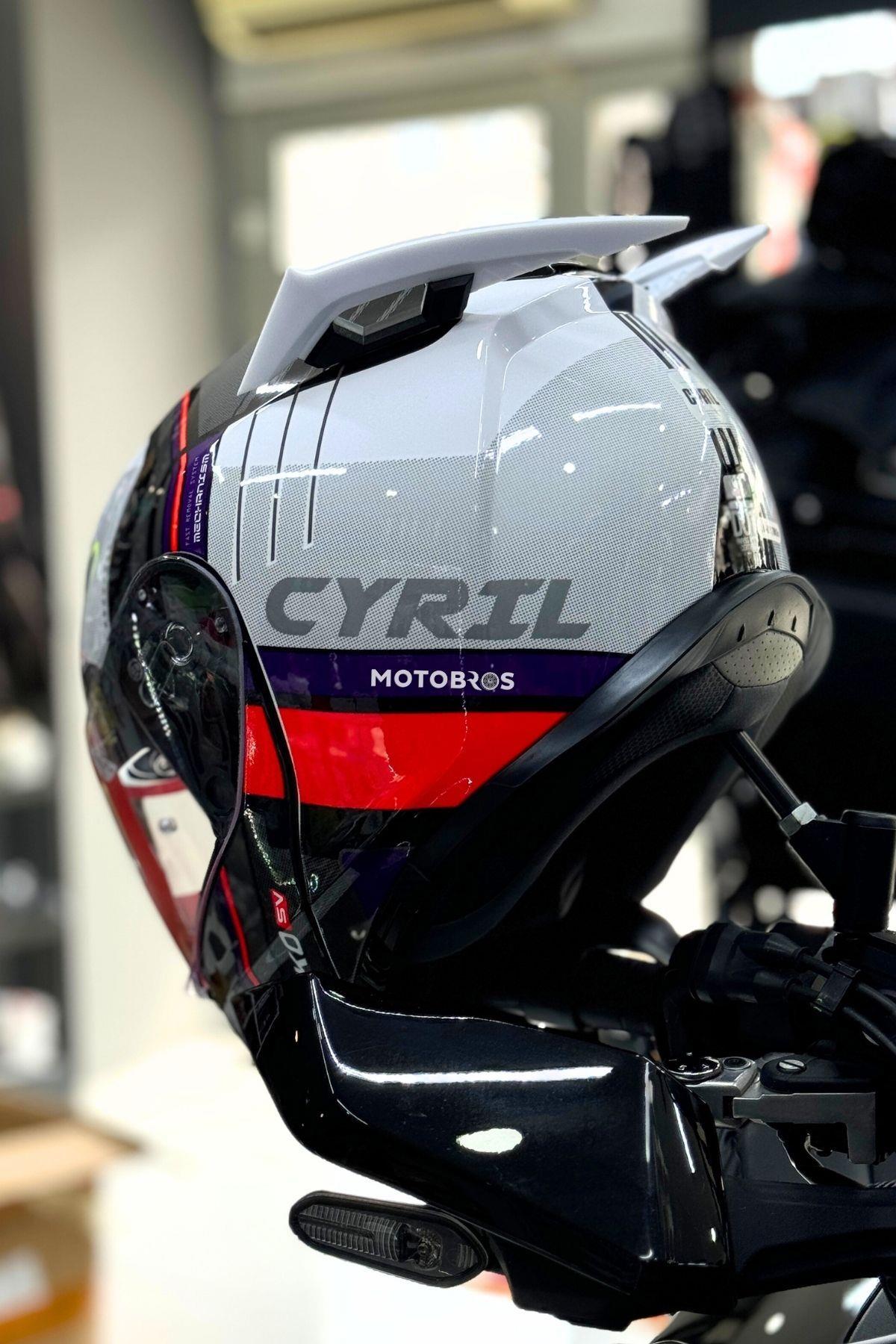 Kask Spoiler Aerodinamik Spoiler Universal Beyaz 2 Adet