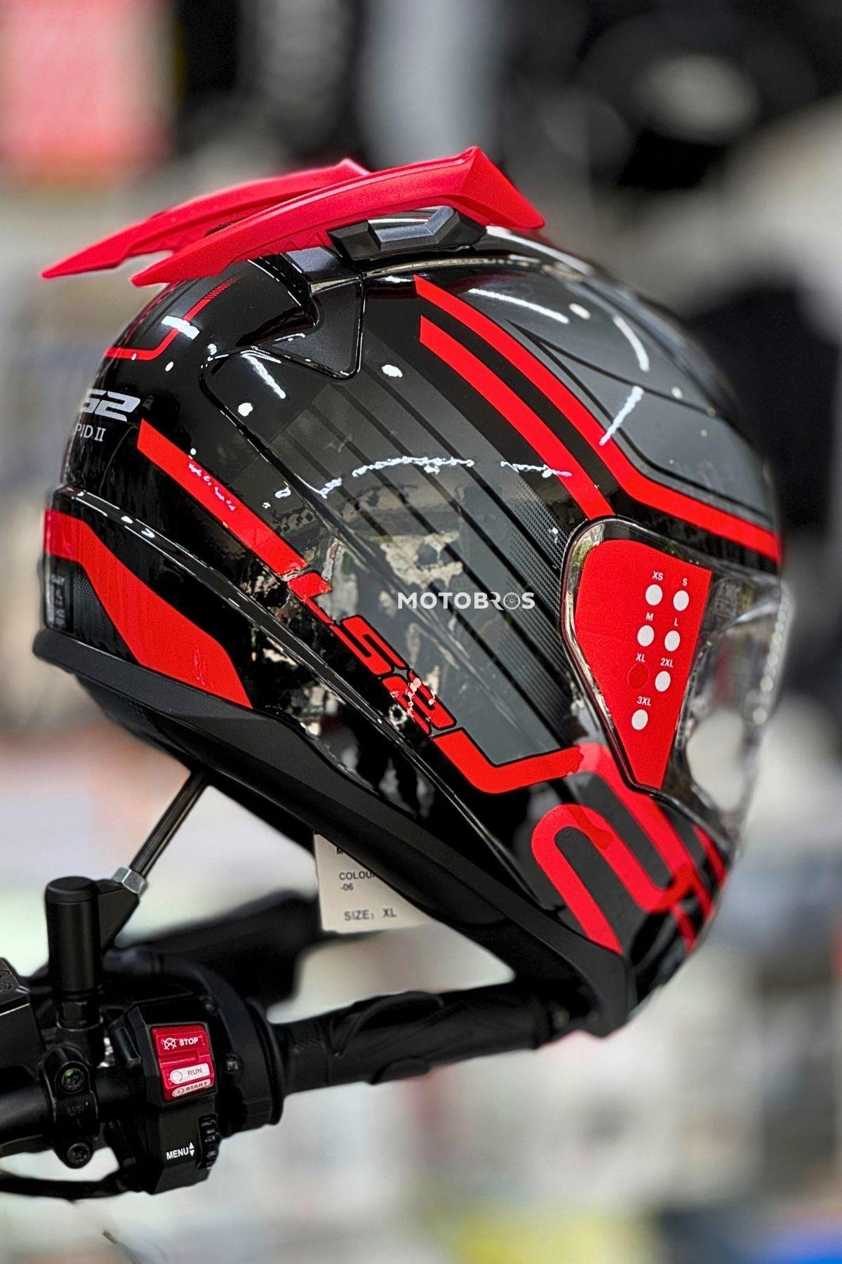 Kask Spoiler Aerodinamik Spoiler Universal Kırmızı 2 Adet