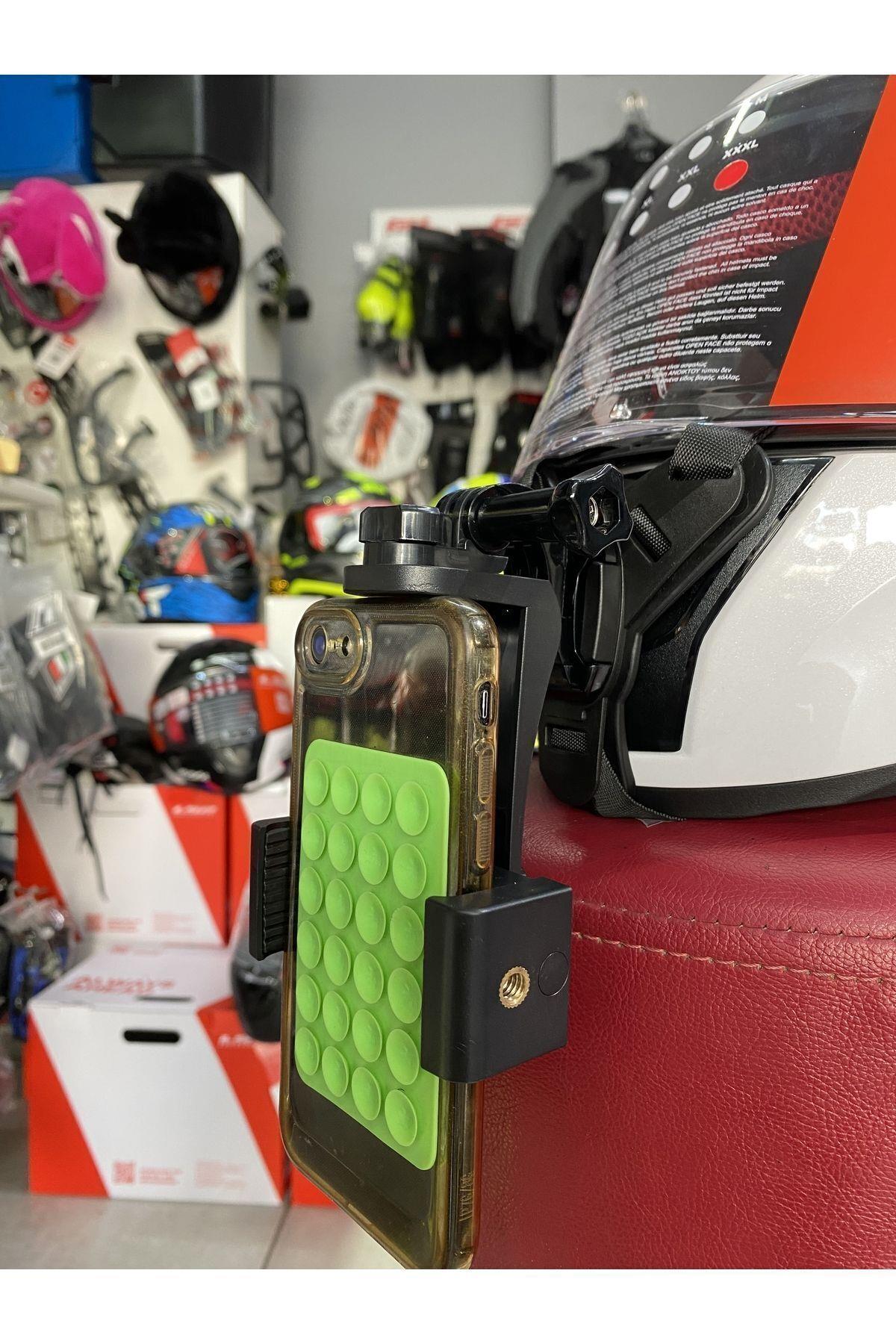 Kask Telefon Tutucu - Kumandalı