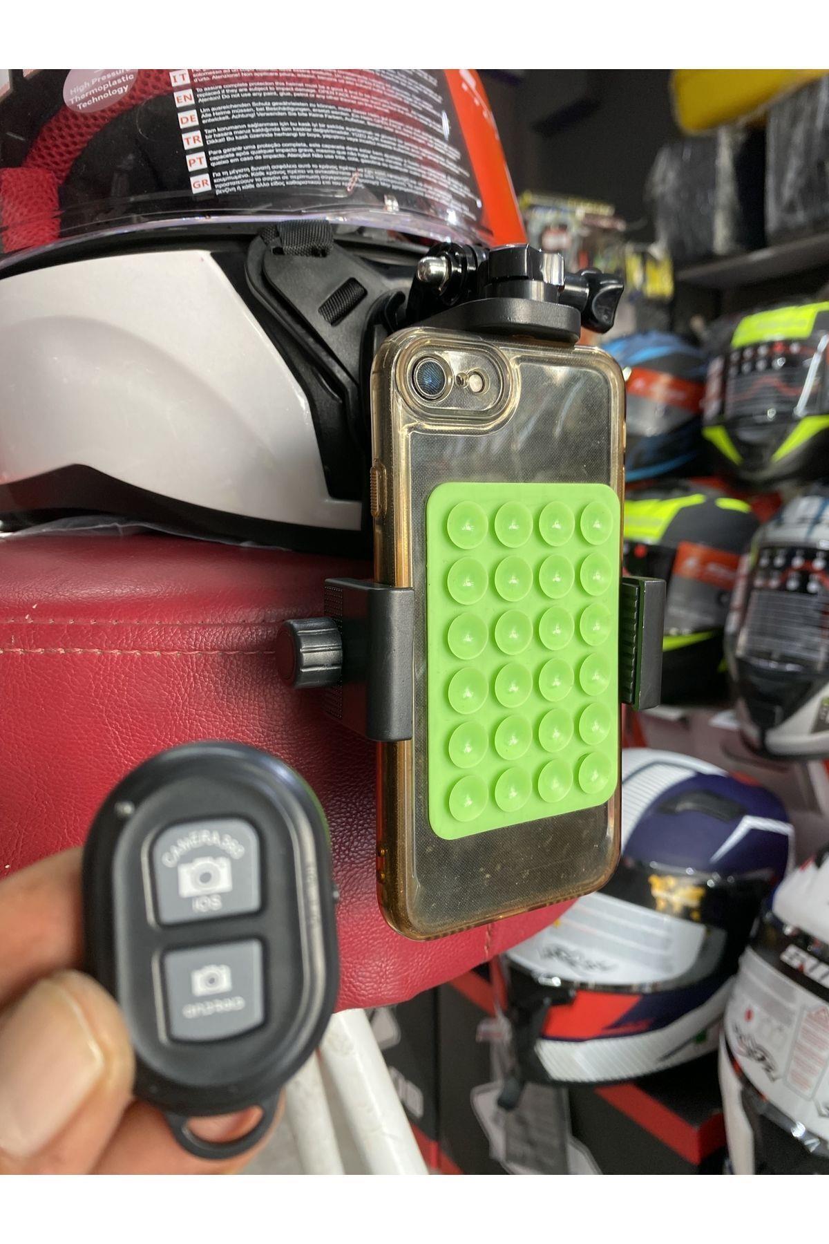 Kask Telefon Tutucu - Kumandalı