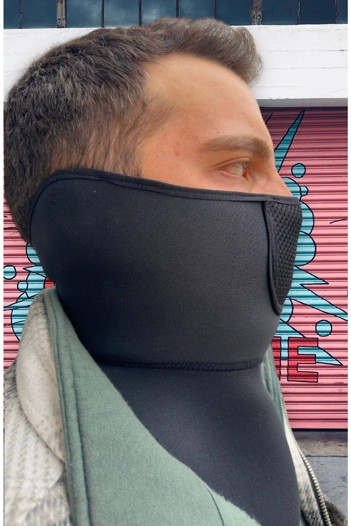 Motorsiklet Yüz Maskesi Orjinal Neopren Su Ve Rüzgar Geçirmez Göğüs Korumalı Maske