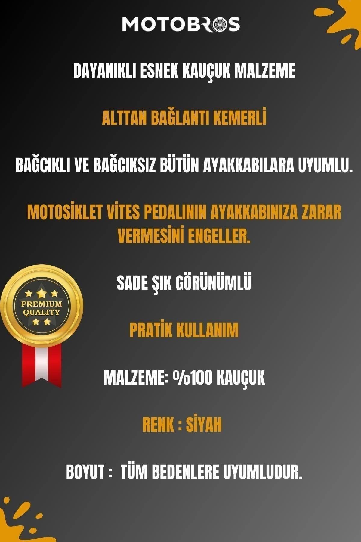 Motosiklet Ayakkabı Kauçuk Koruyucu (Vites Pedalının Ayakkabıya Zarar Vermesini ÖNLER )